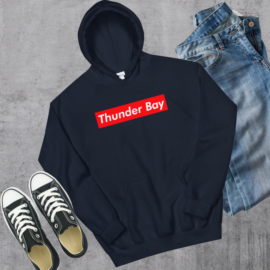 Thunder Bay Supreme'd Hoodie Navy Canadian City Apparel