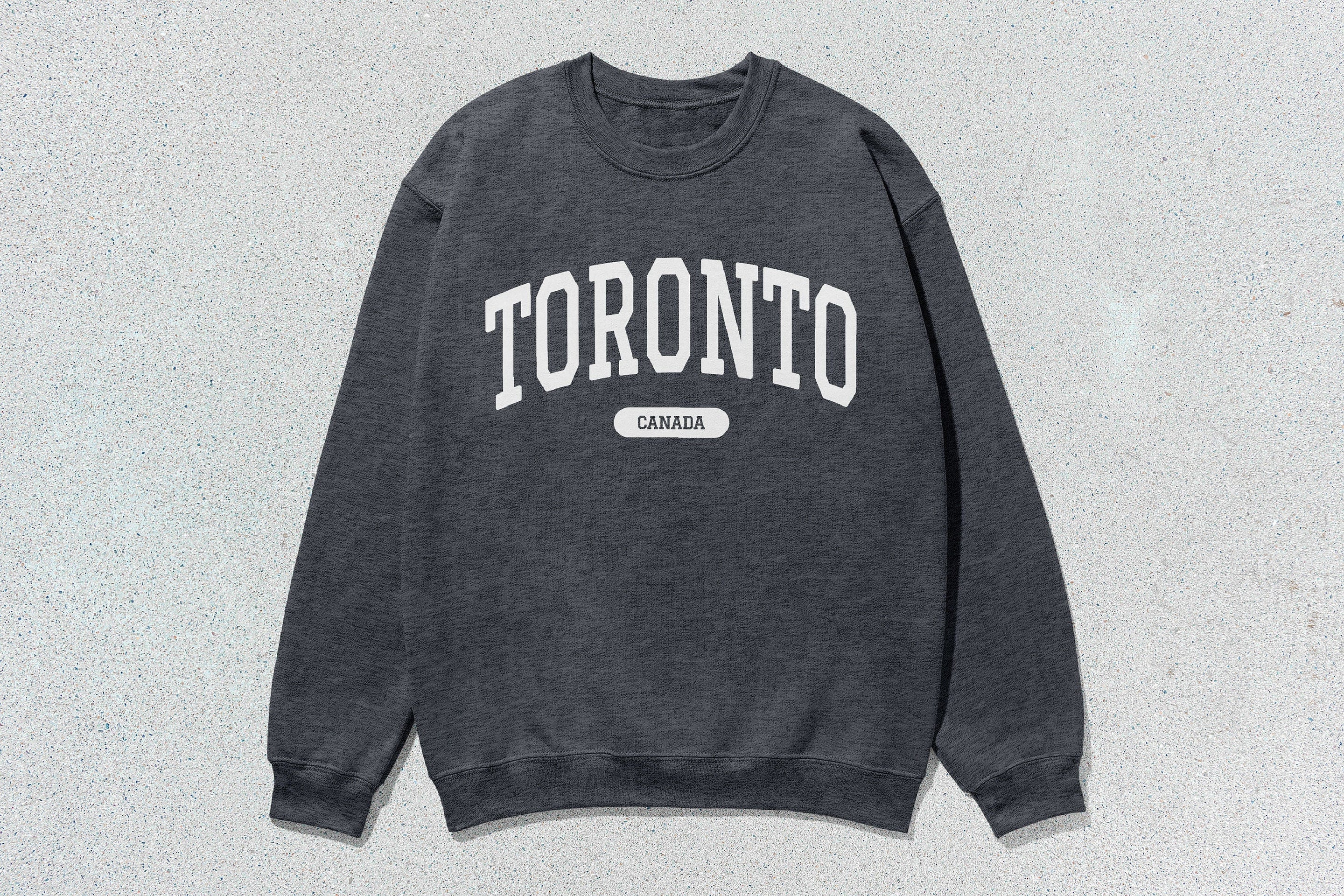 Toronto - Unisex Heavy Blend™ Crewneck Sweatshirt Charcoal Heather Canada Cities crewnecks hoodies sweaters