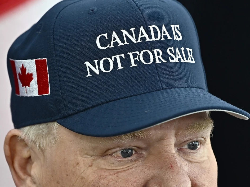 Canada Is Not Forsale - Hat Canada hat hats MCGA navy red