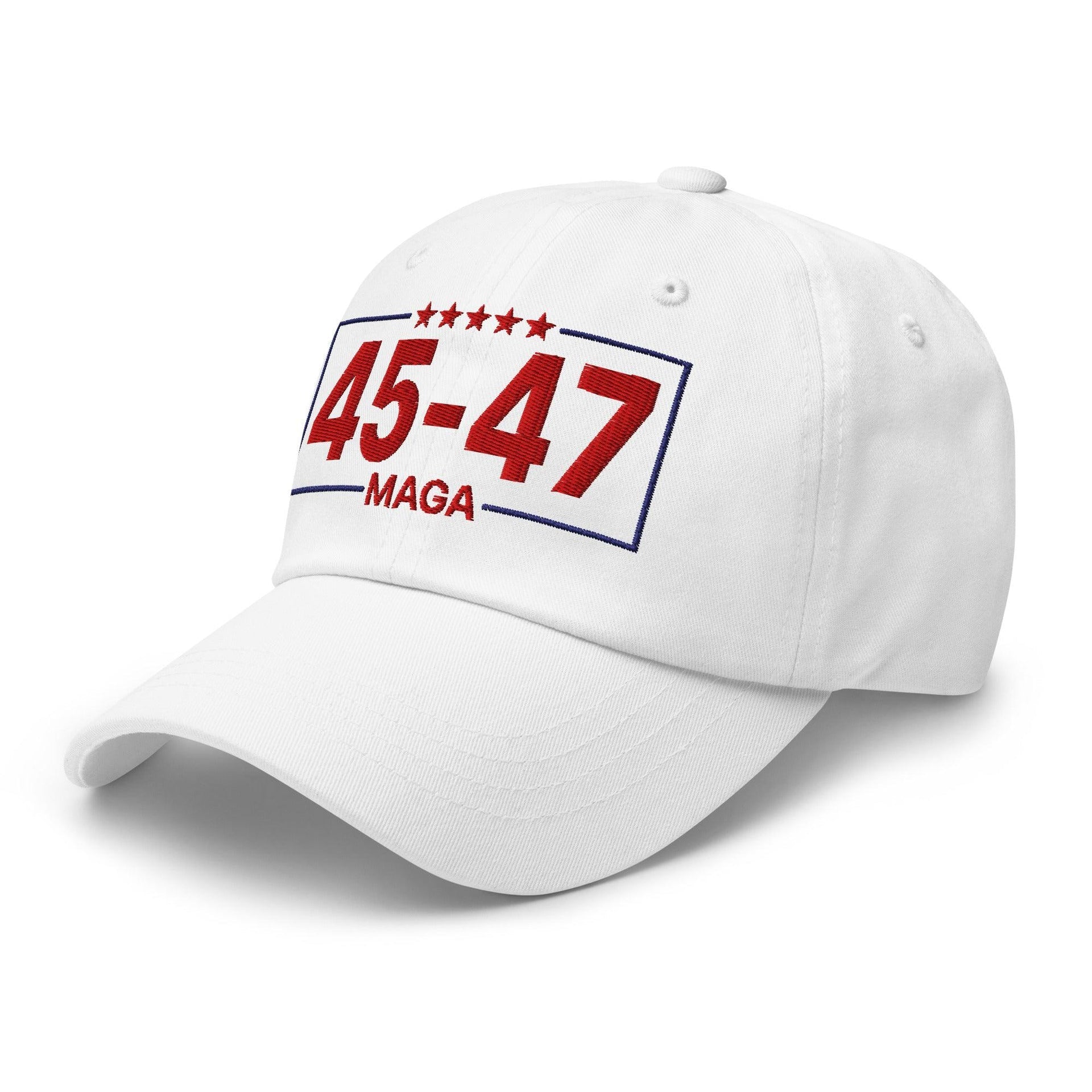 Trump 45-47 MAGA Embroidered Dad Hat Capital Crowns Conservative Dad Hats LADs