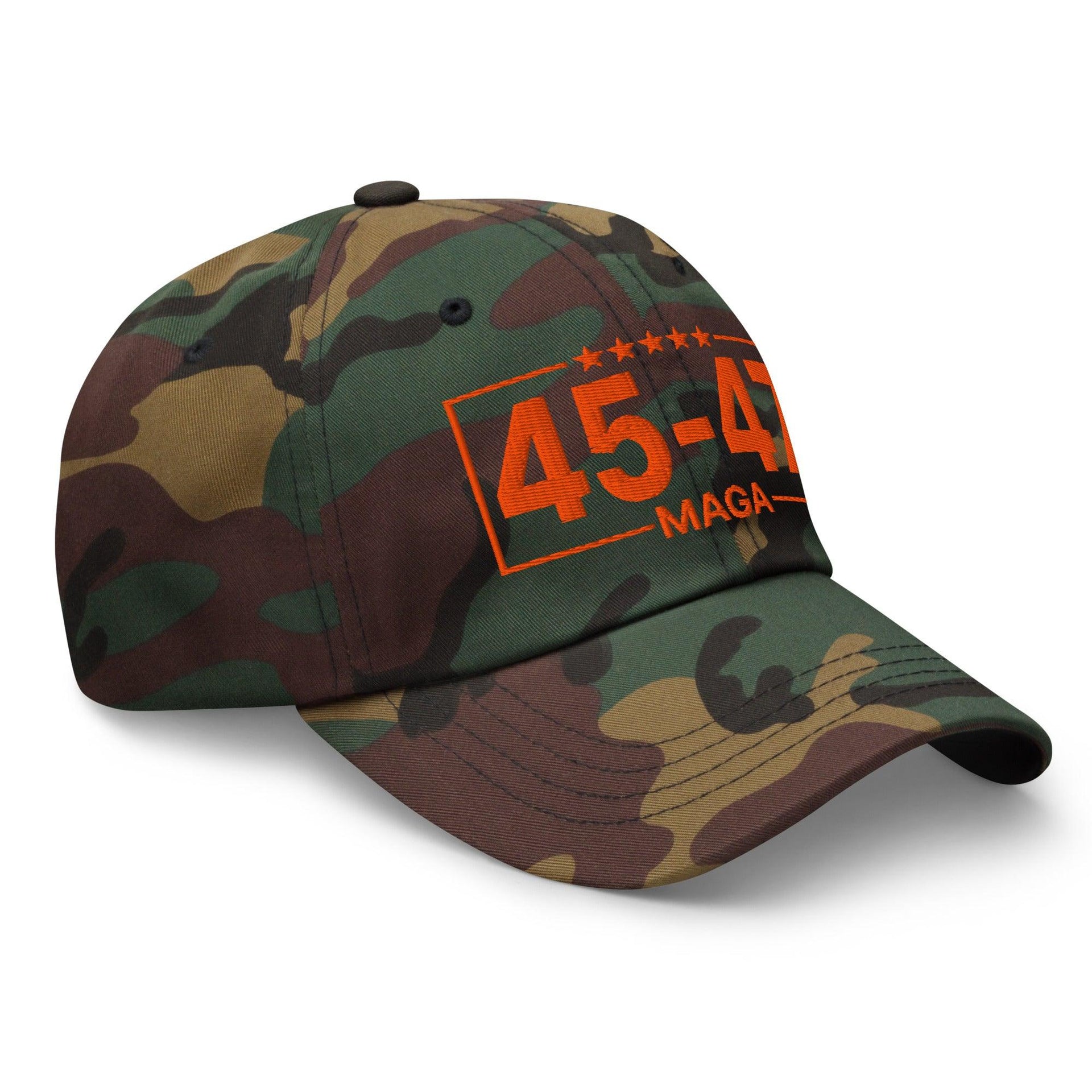 Trump 45-47 MAGA Embroidered Dad Hat Capital Crowns Conservative Dad Hats LADs