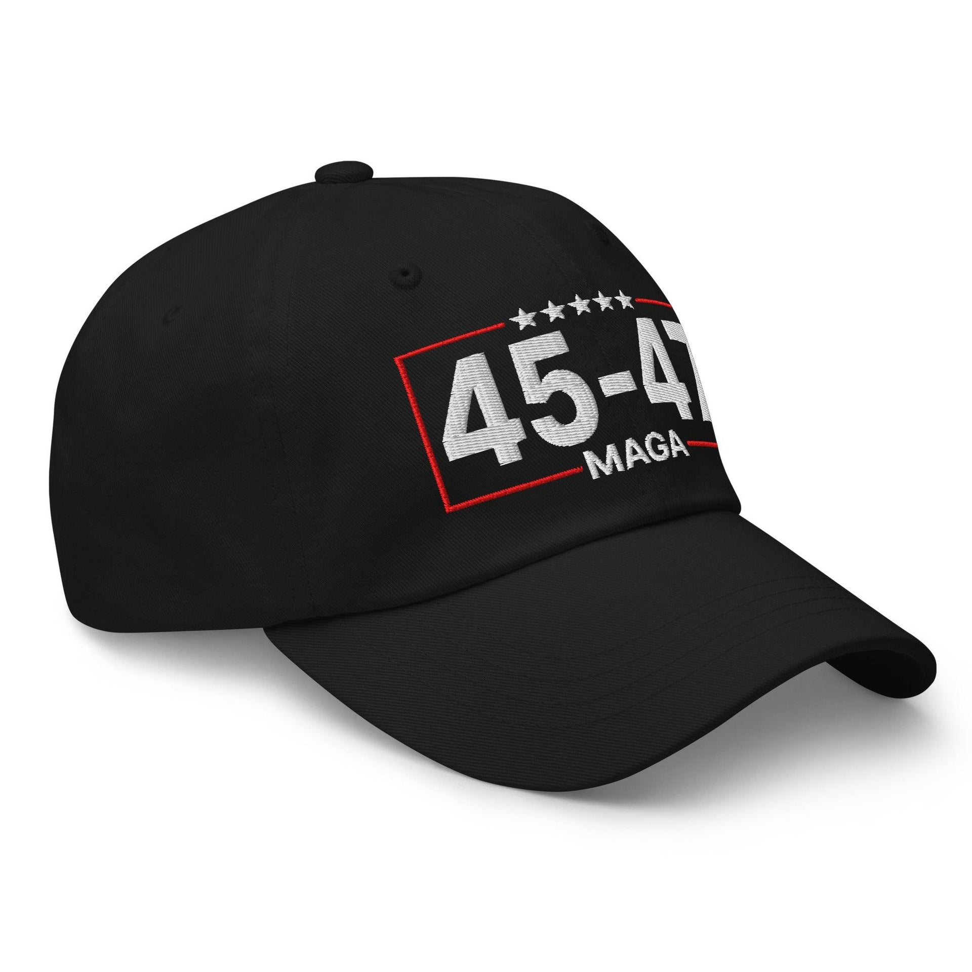 Trump 45-47 MAGA Embroidered Dad Hat Capital Crowns Conservative Dad Hats LADs