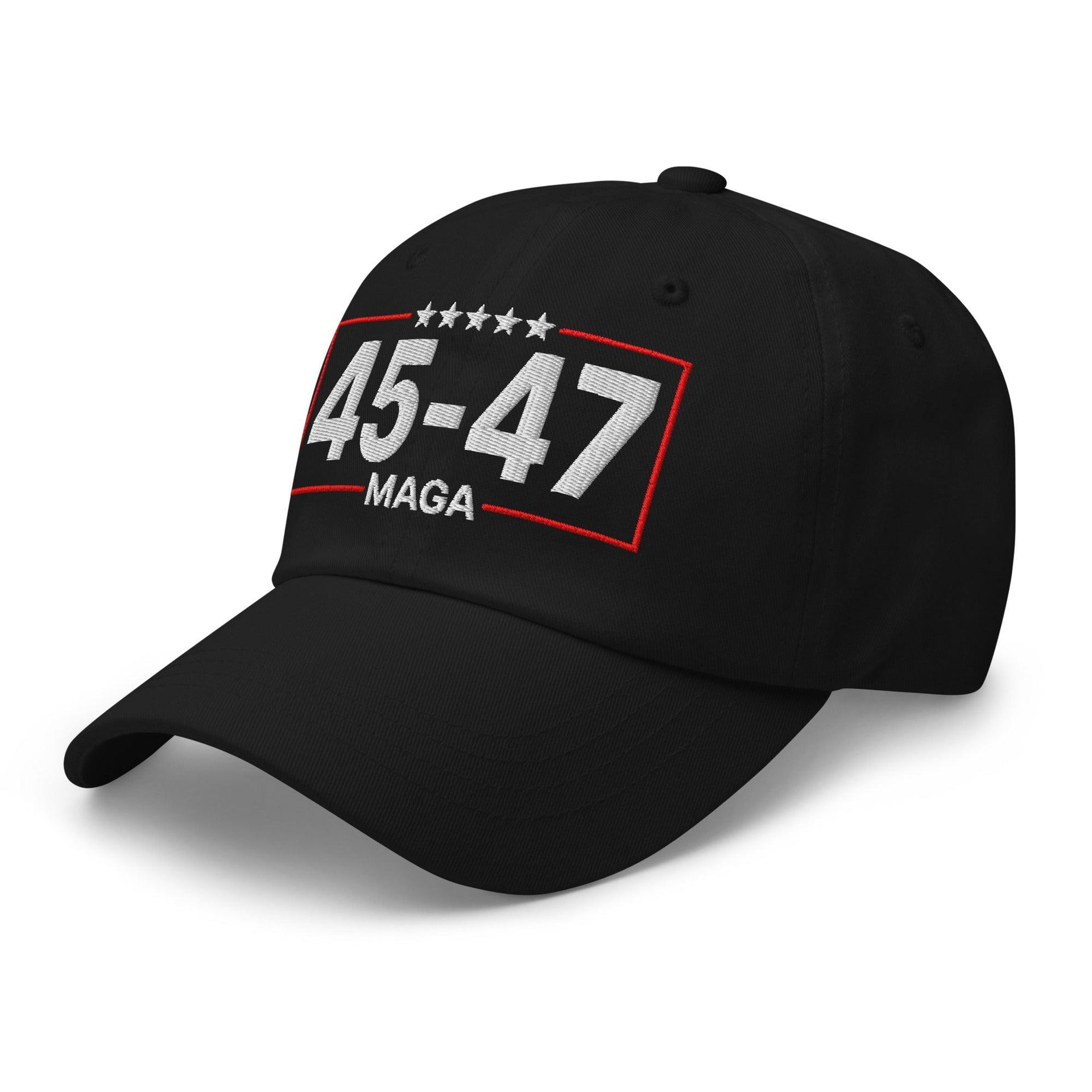 Trump 45-47 MAGA Embroidered Dad Hat Capital Crowns Conservative Dad Hats LADs