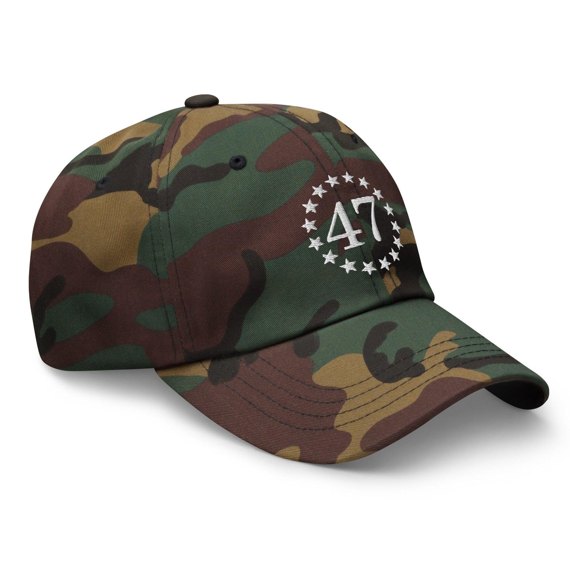 Trump 47 Embroidered Dad Hat Capital Crowns Conservative Dad Hats LADs Trump