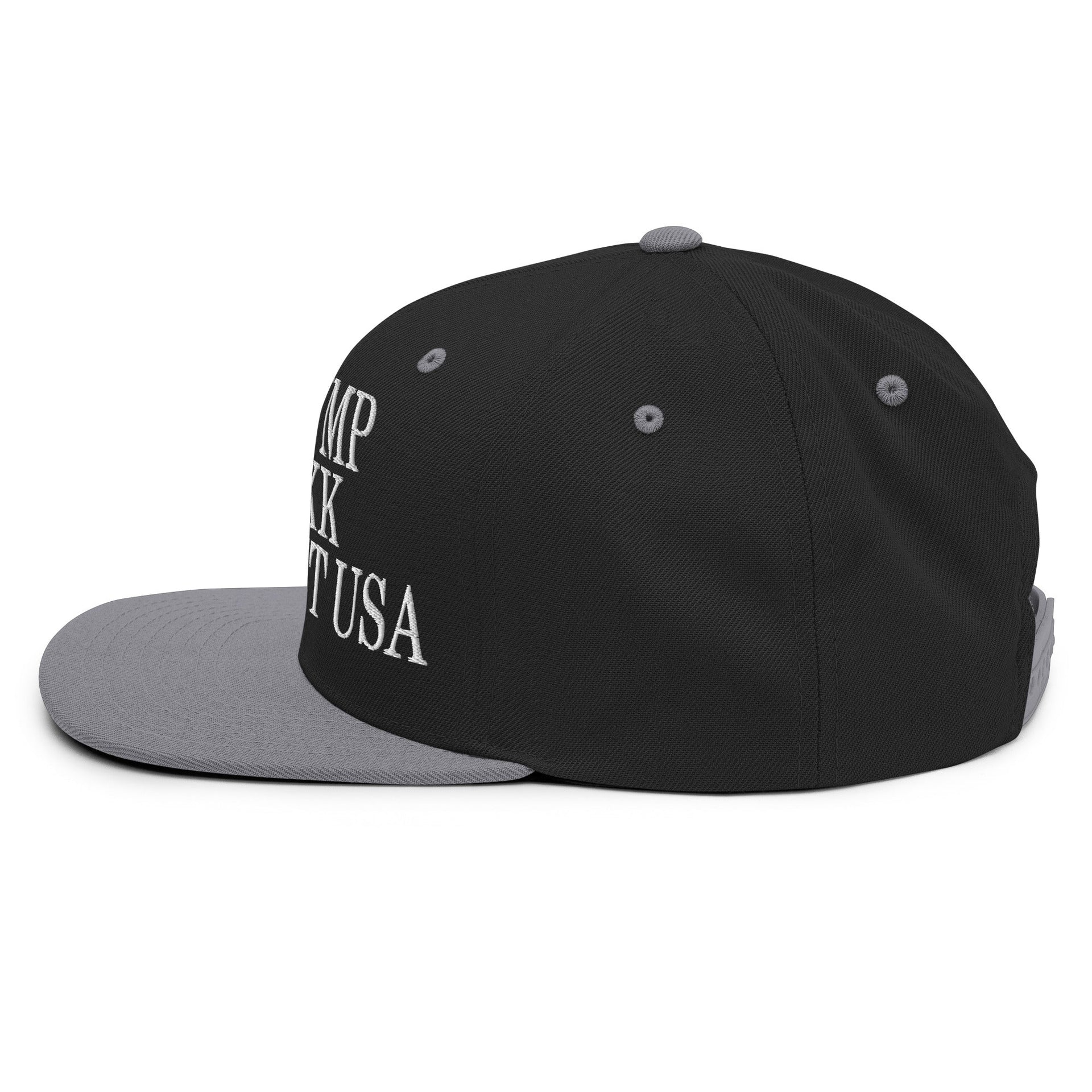 No Trump, No KKK, No Fascist USA Embroidered Flat Brim Bill Snapback Hat Capital Crowns LADs Liberal Snapback Hats