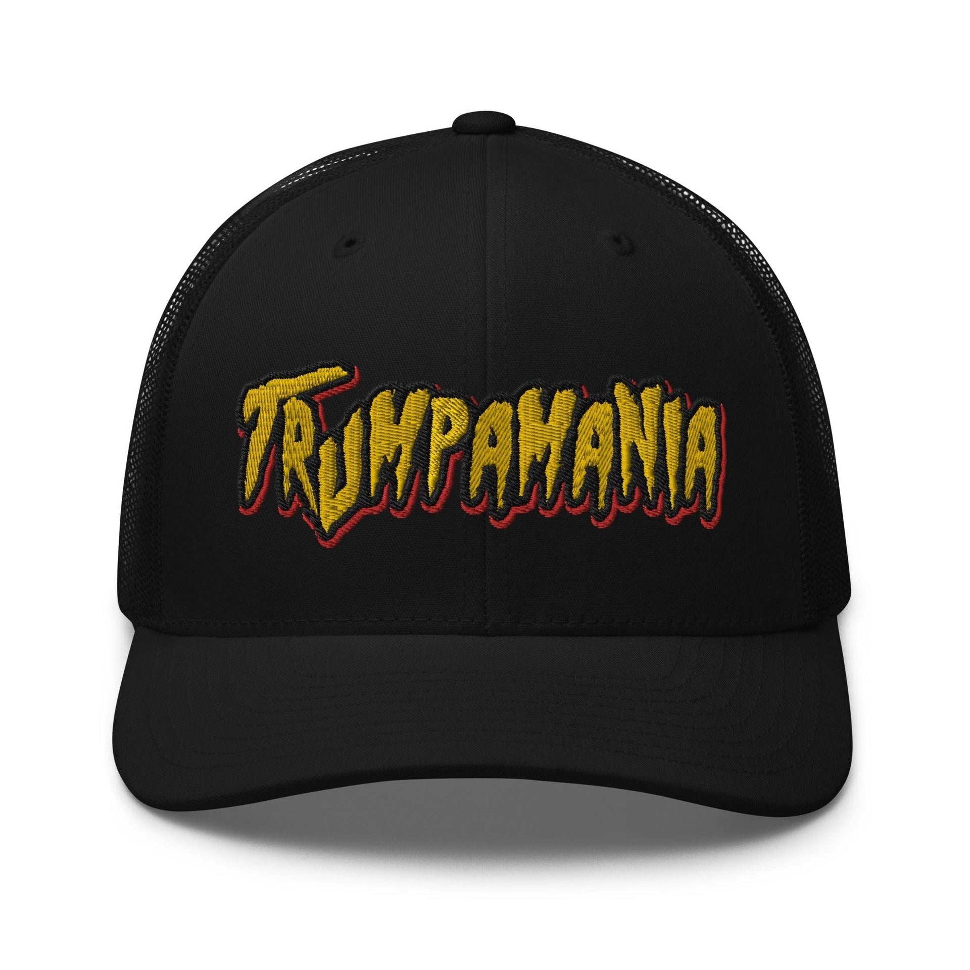 Trumpamania Donald Trump Retro Trucker Hat Black Capital Crowns Conservative LADs Trucker Hats