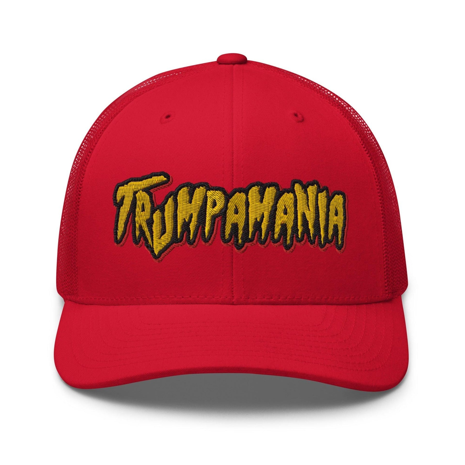 Trumpamania Donald Trump Retro Trucker Hat Red Capital Crowns Conservative LADs Trucker Hats