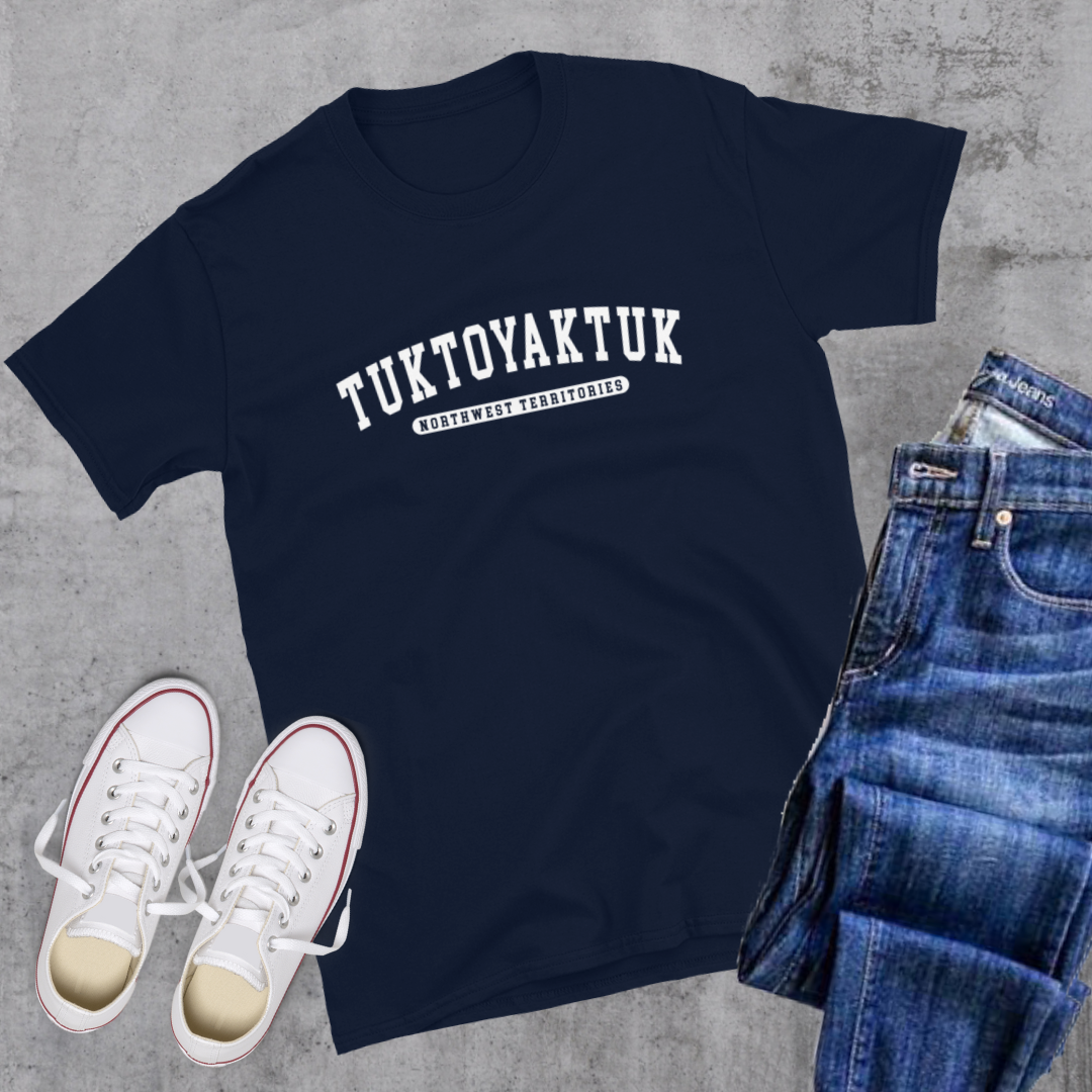Tuktoyaktuk College Tee Navy Canadian City Apparel