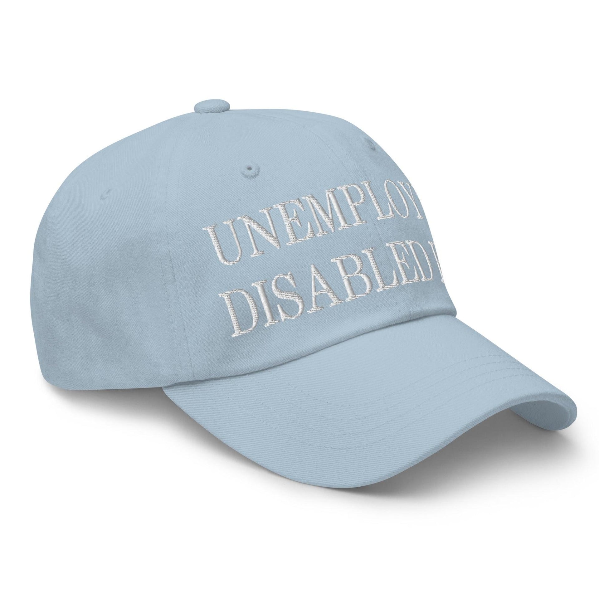 Unemployed Disabled Rat Embroidered Dad Hat Capital Crowns Dad Hats Funny