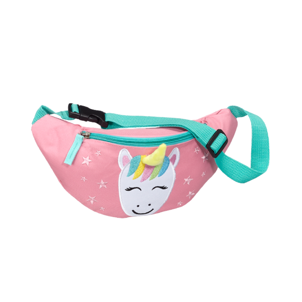 Unicorn Fanny Pack, Messy Moose Socks embroidable fanny pack pink unicorn