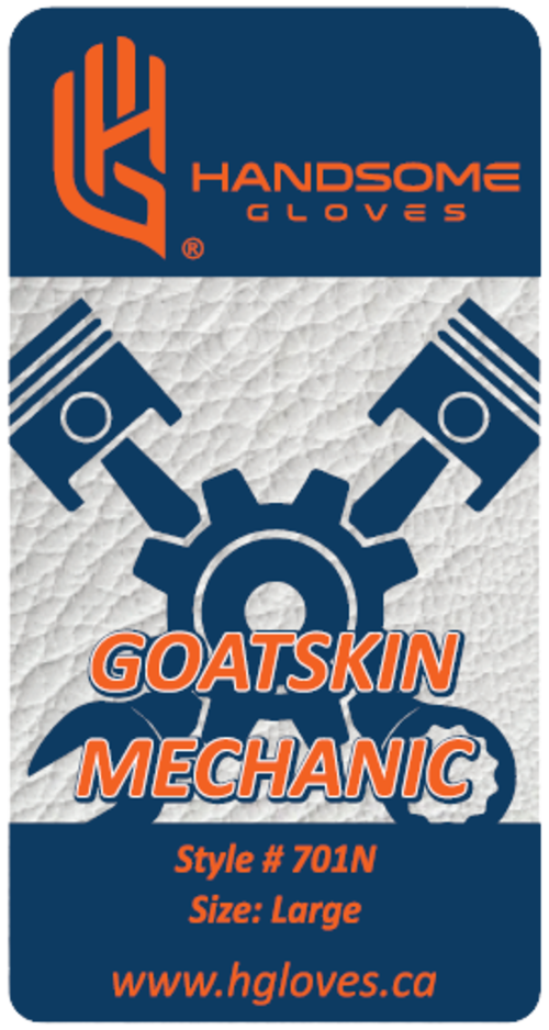 Unlined Goatskin Mechanic Gloves - 701N Handsome Gloves Safety Gloves