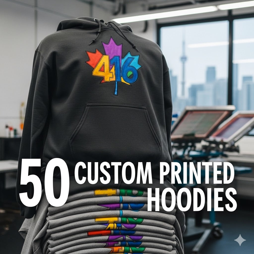 The 50pc Pro Hoodie Deal - All-In Screen Printing (Up to 4 Colors)