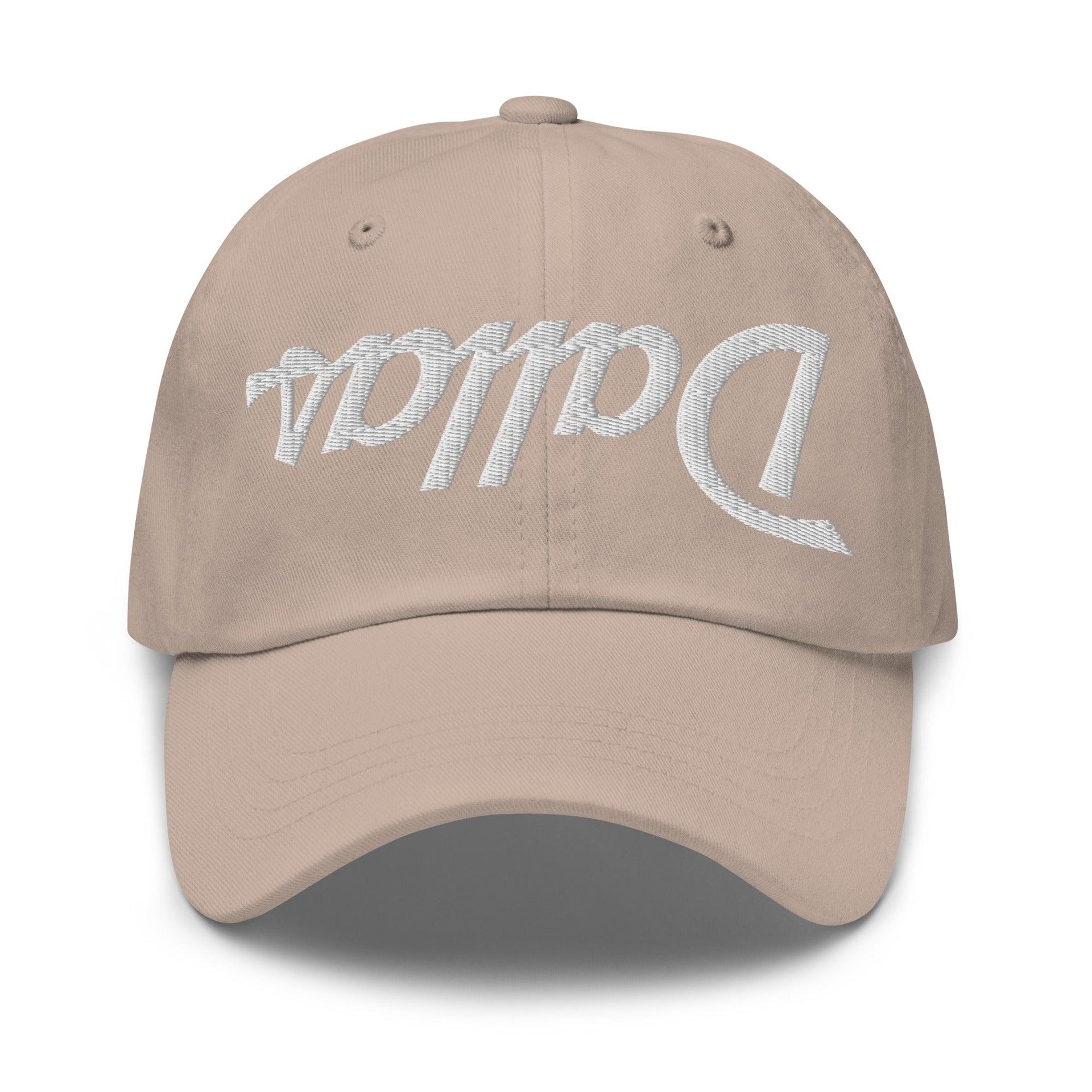 Upside Down Dallas Vintage Sports Script Embroidered Dad Hat Stone Capital Crowns Dad Hats Dallas TX