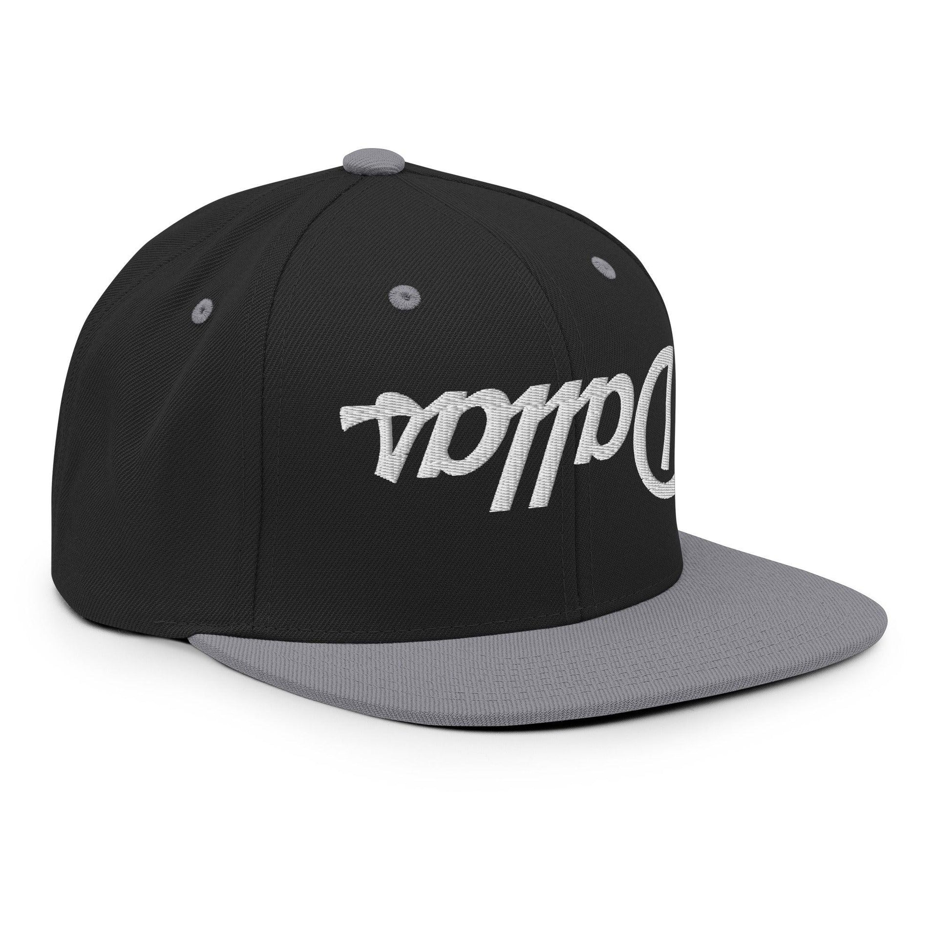 Upside Down Dallas Vintage Sports Script Flat Bill Brim Snapback Hat Capital Crowns Dallas Snapback Hats TX