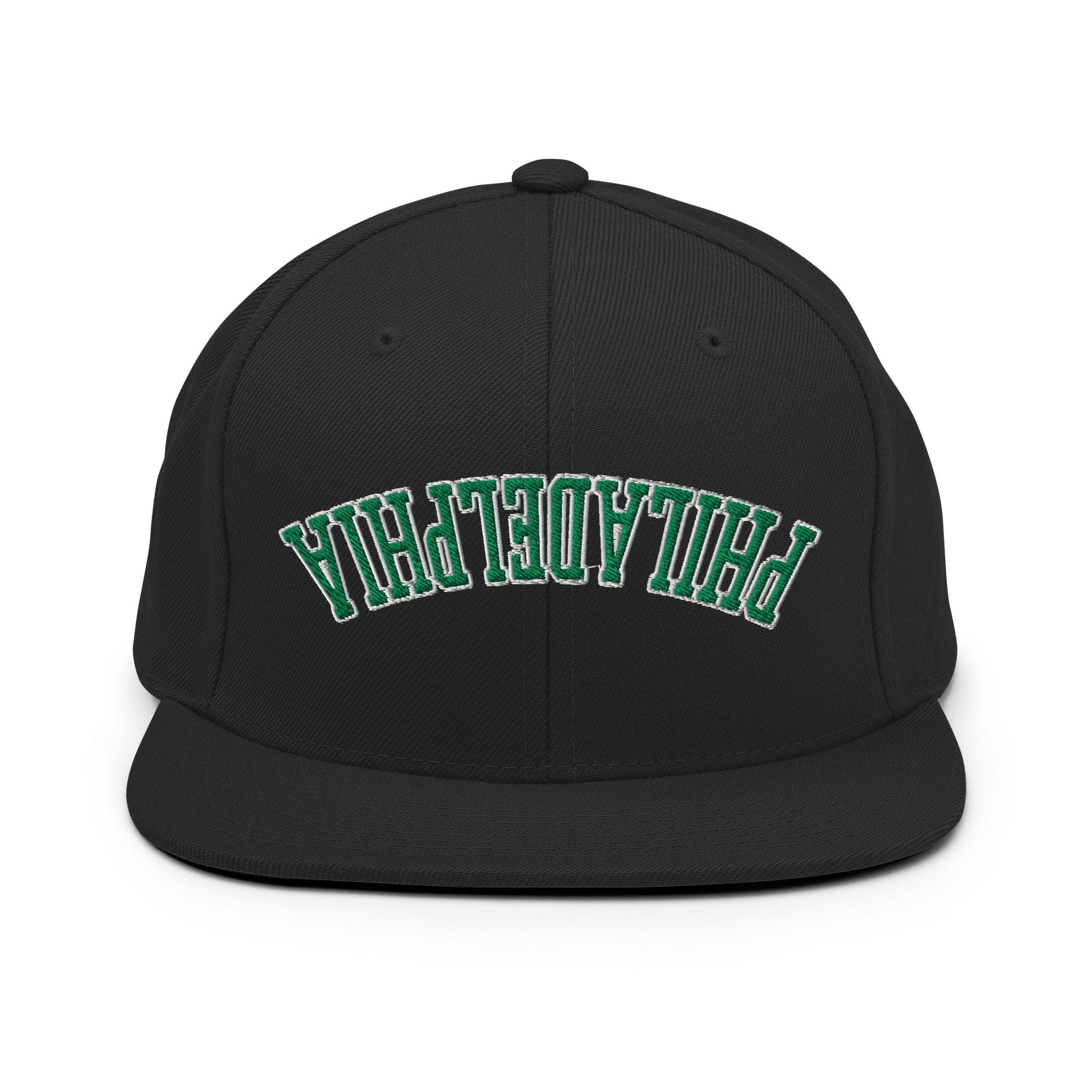 Upside Down Philadelphia Football Embroidered Flat Brim Bill Snapback Hat Default Title Capital Crowns Football PA Philadelphia Snapback Hats
