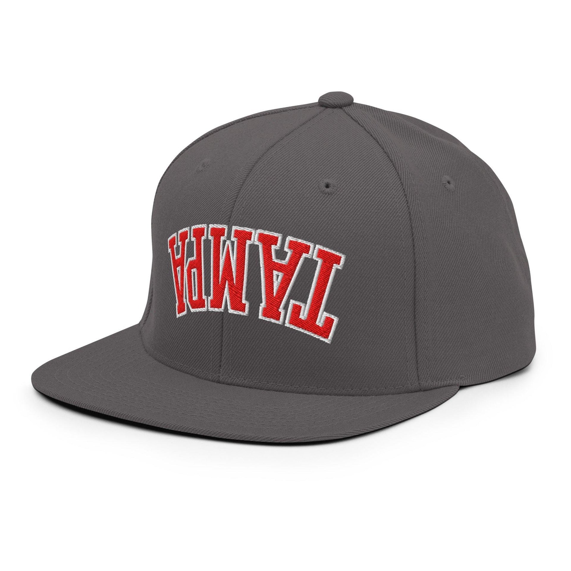 Upside Down Tampa Football Embroidered Flat Bill Brim Snapback Hat Capital Crowns FL Football Snapback Hats Tampa