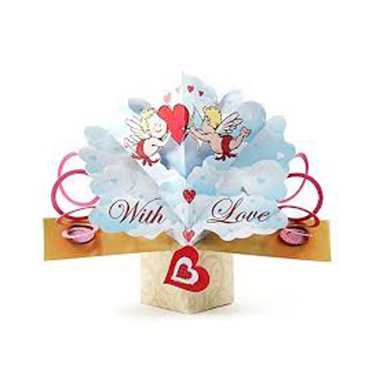 Valentine's Day Pop Up Card - With Love card cards Embroider Buddy® gift gifts valentine valentines