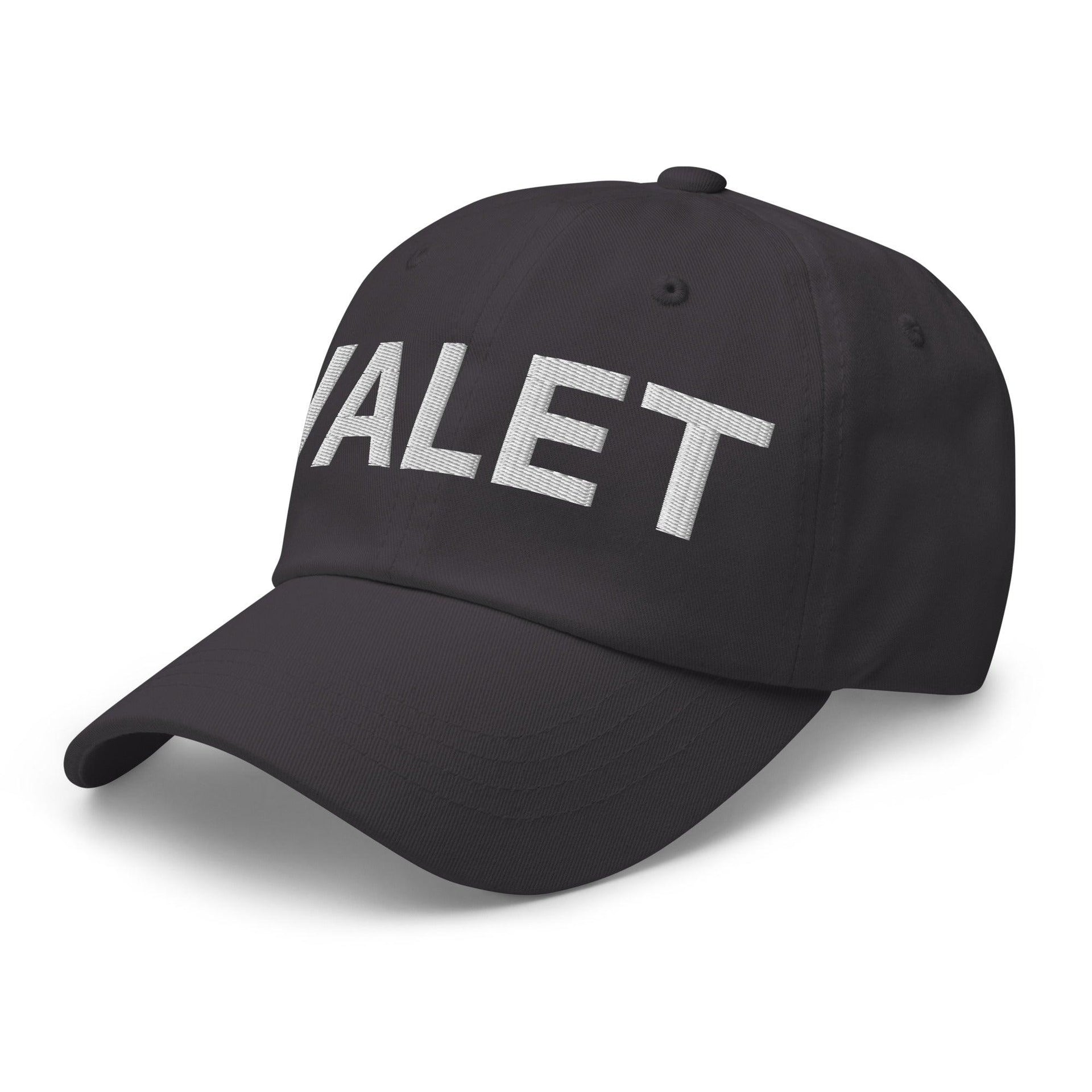 Valet Uniform Work Embroidered Dad Hat Capital Crowns Dad Hats Work