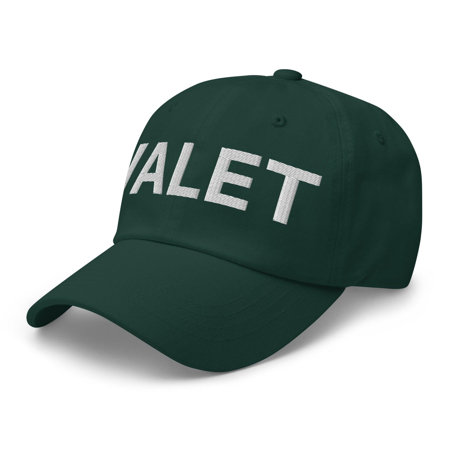 Valet Uniform Work Embroidered Dad Hat Capital Crowns Dad Hats Work