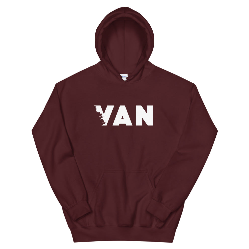 VAN Hoodie Maroon Canadian City Apparel