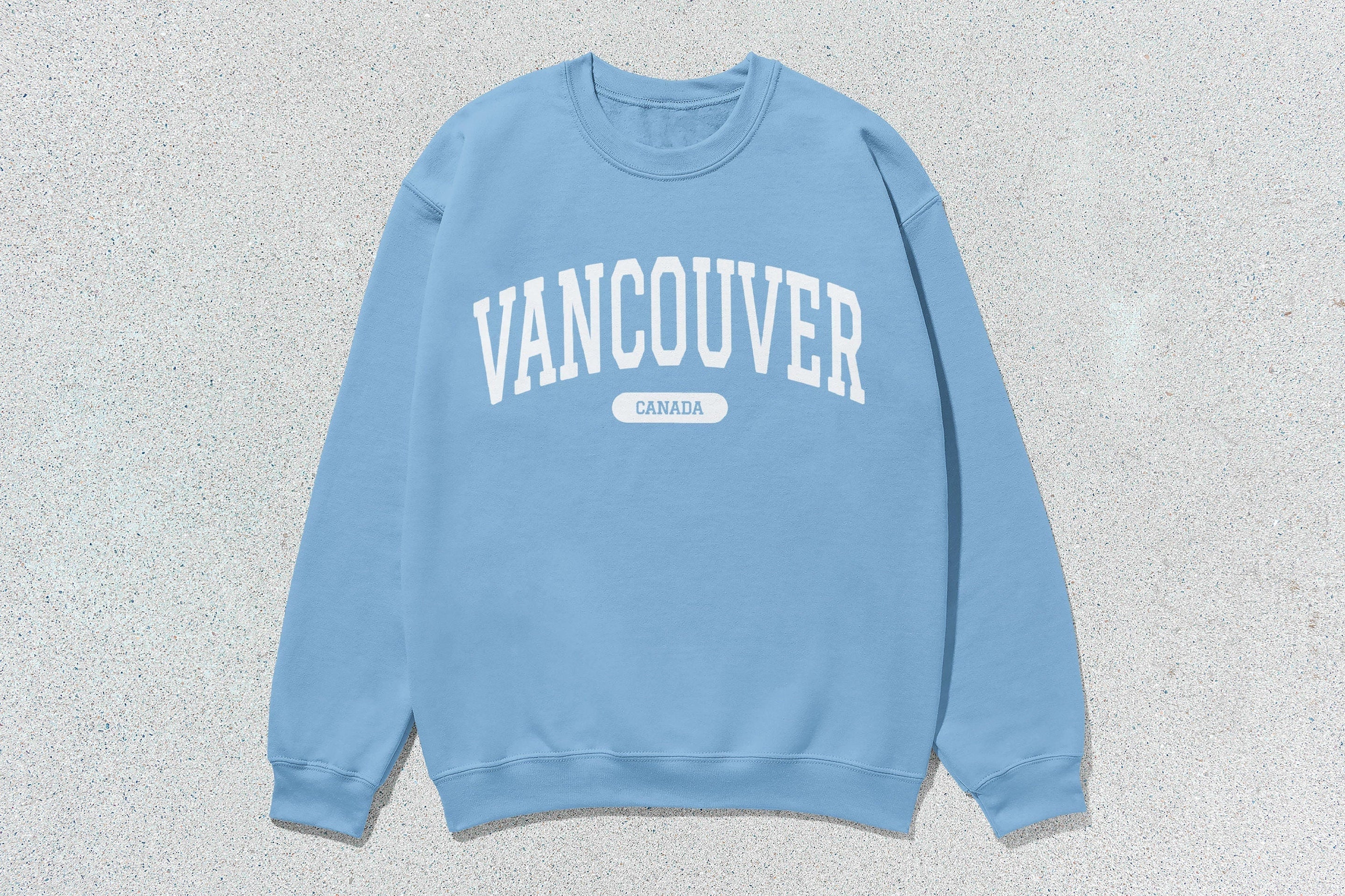 Vancouver - Unisex Heavyweight Crewneck Sweatshirt Blue Canada Cities sweaters