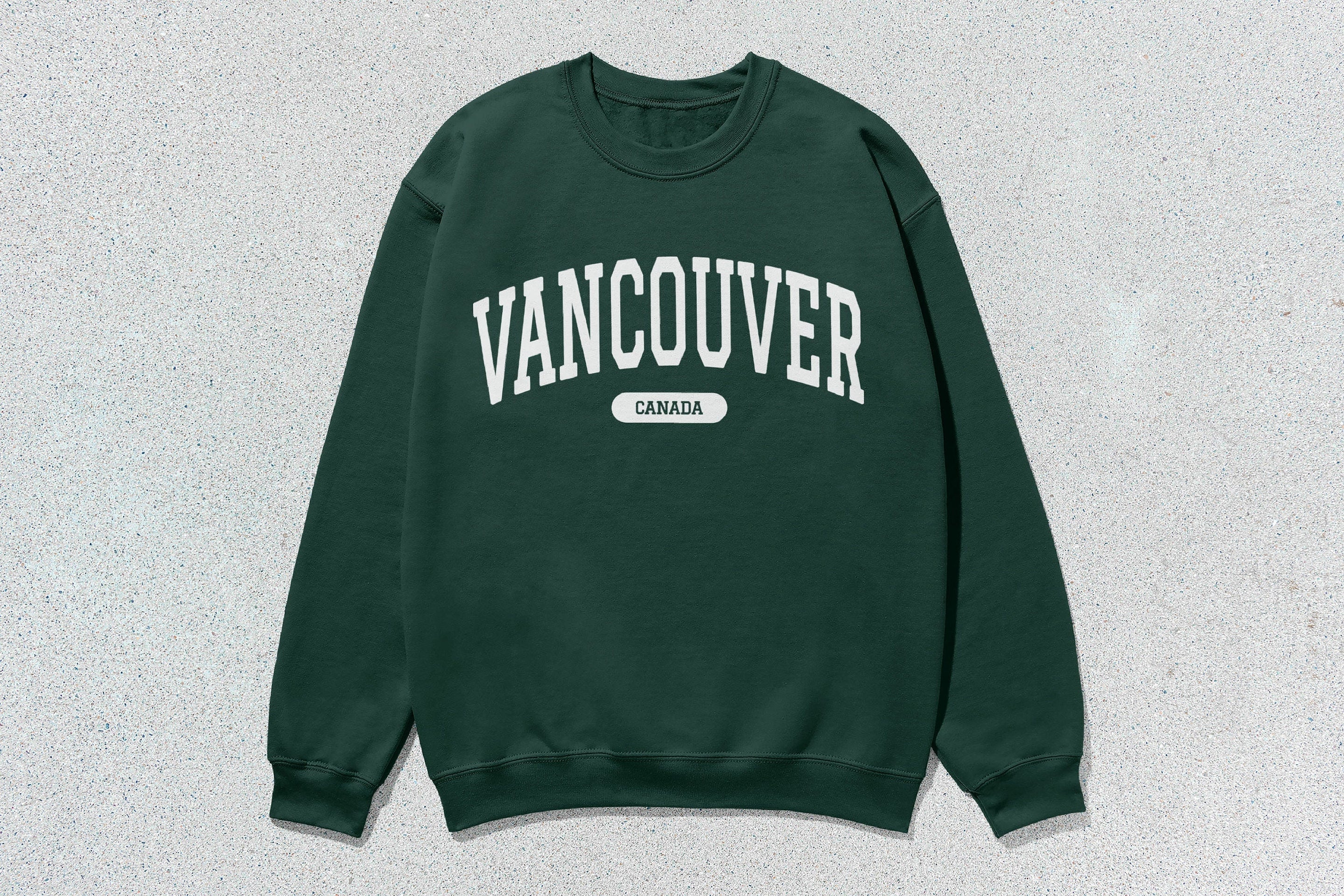 Vancouver - Unisex Heavyweight Crewneck Sweatshirt Green Canada Cities sweaters