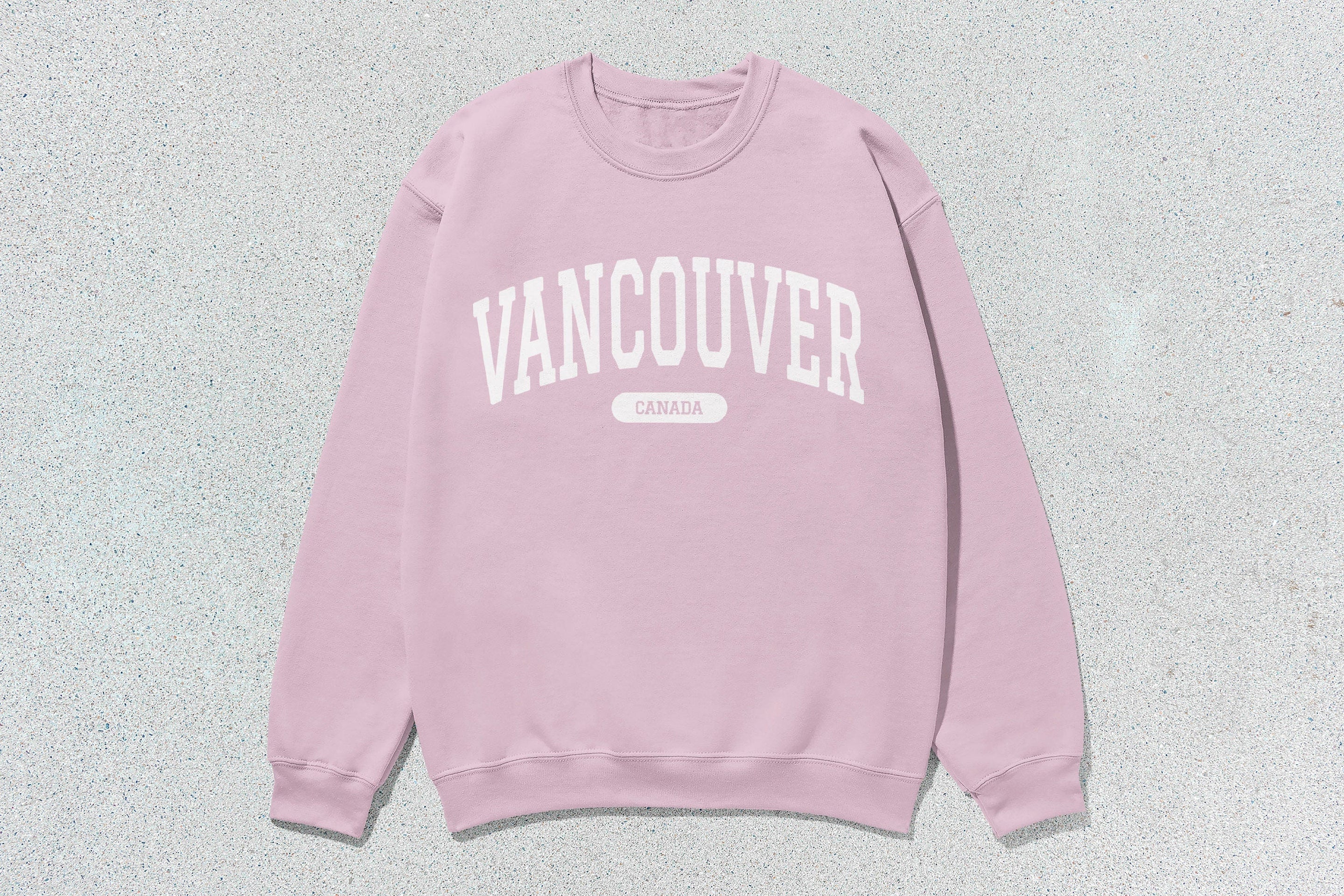 Vancouver - Unisex Heavyweight Crewneck Sweatshirt Pink Canada Cities sweaters