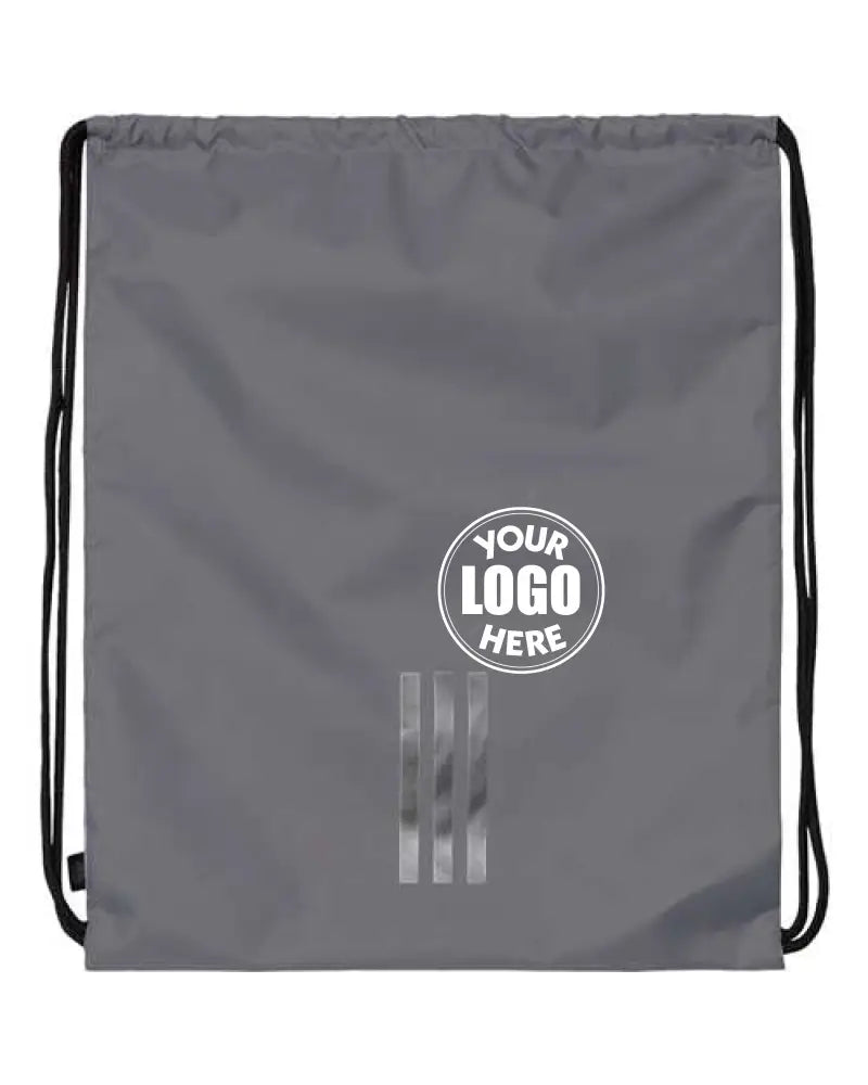 Vertical 3-Stripes Gym Sack Grey One Size Adidas Bags