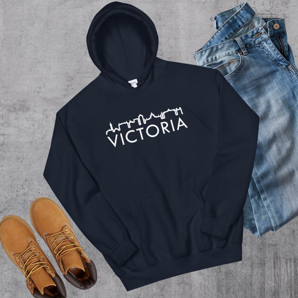 Victoria Hoodie Navy Canadian City Apparel