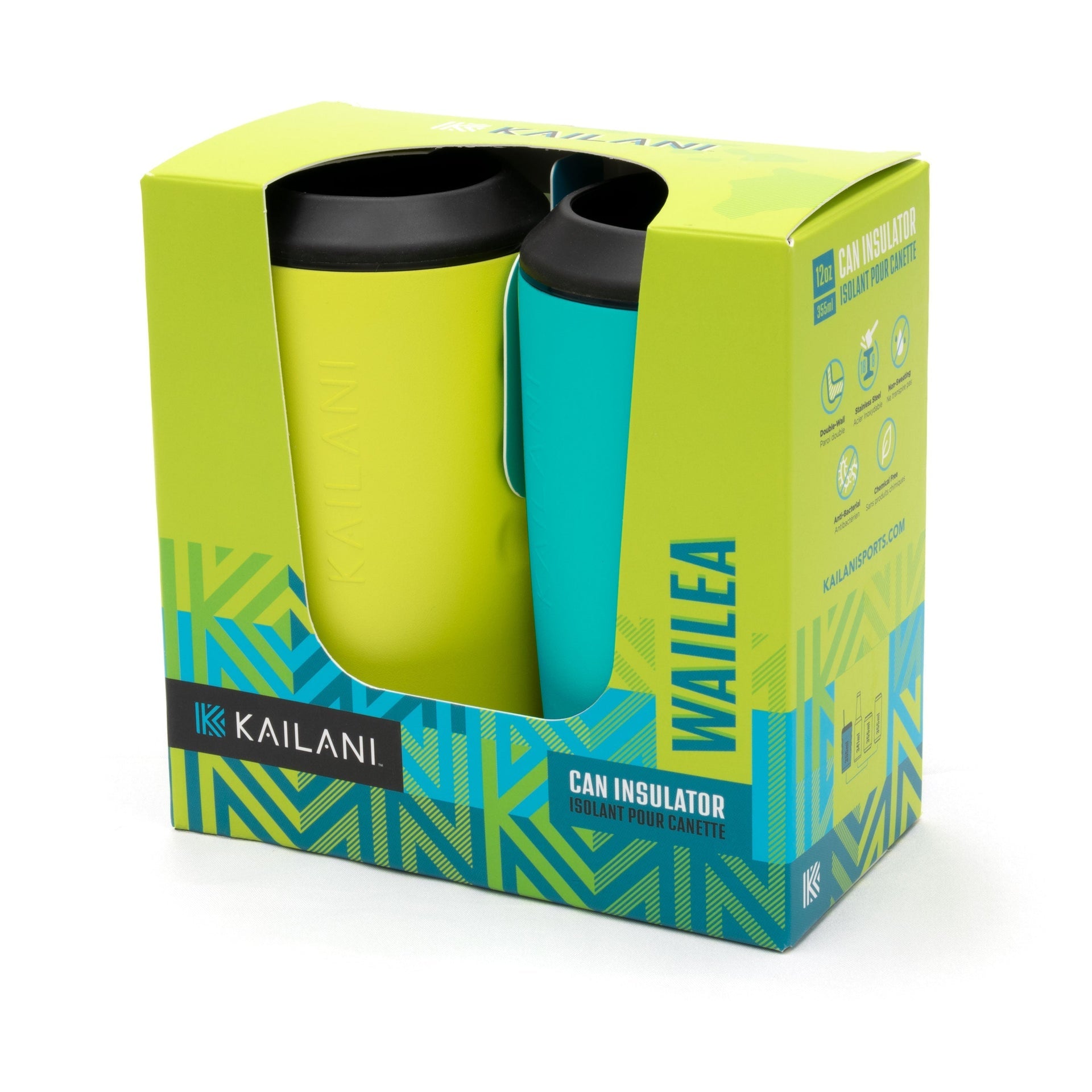 WAILEA Can Insulator Duo Pack - Sold as Six Packs of Duos (Total of 12 Insulators) FULL MSRP KAILANI