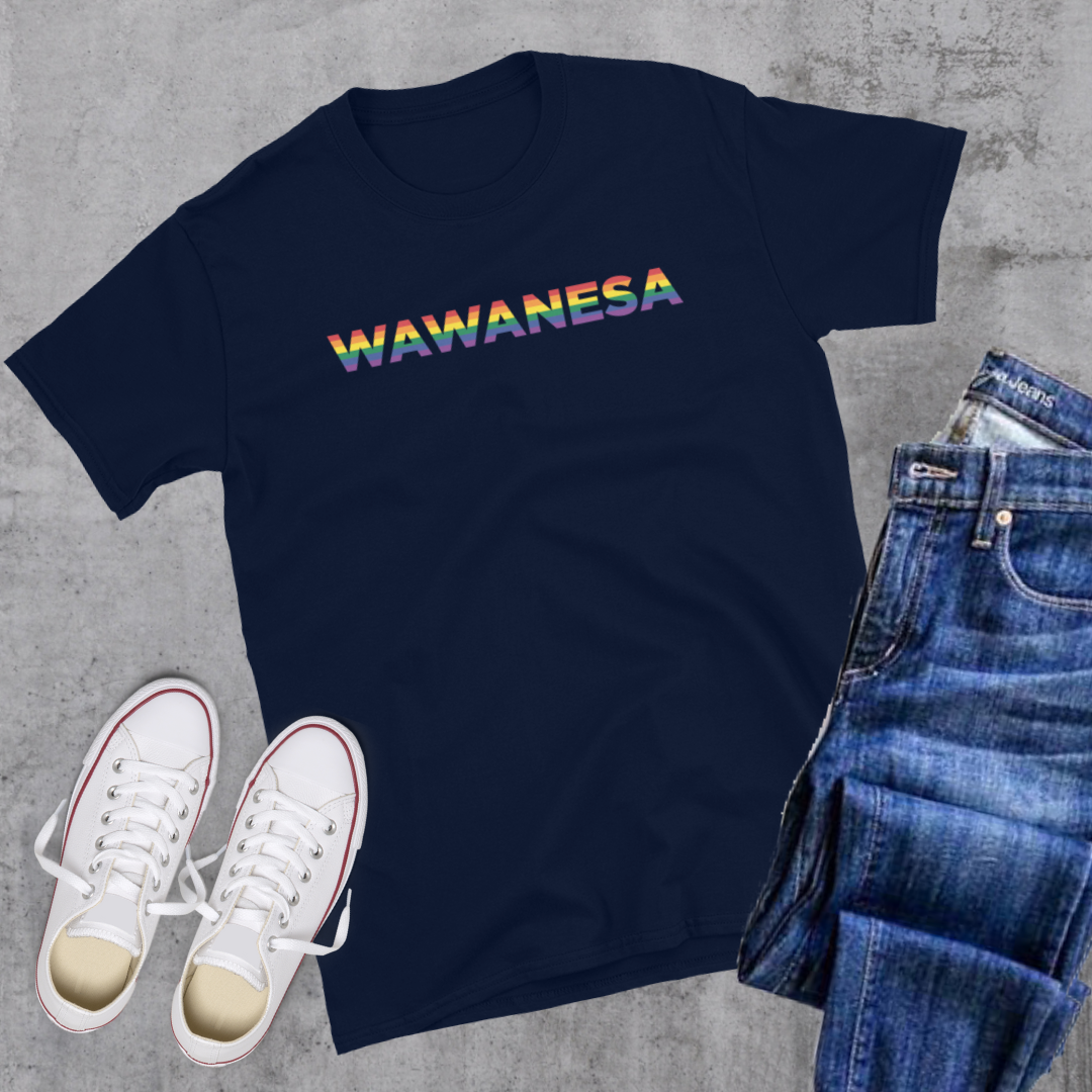 Wawanesa Pride Tee Navy Canadian City Apparel
