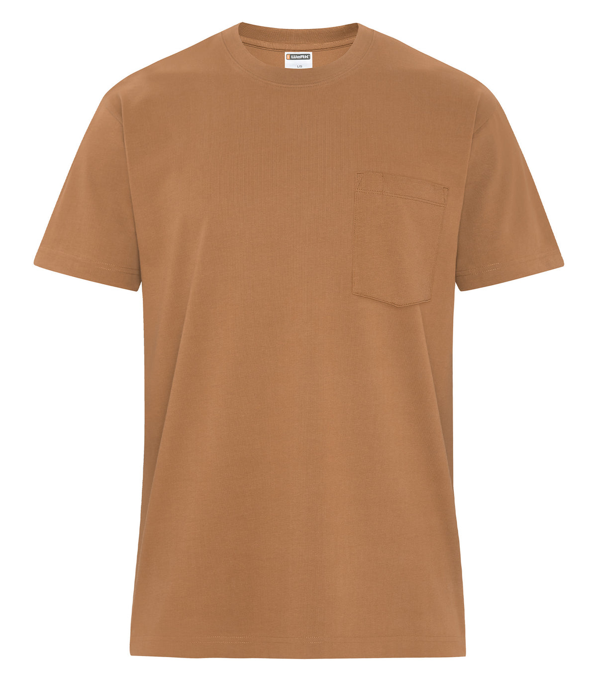 ATC WeRK WERK250P, Werk Heavyweight Ring Spun Cotton Pocket Tee, Caramel