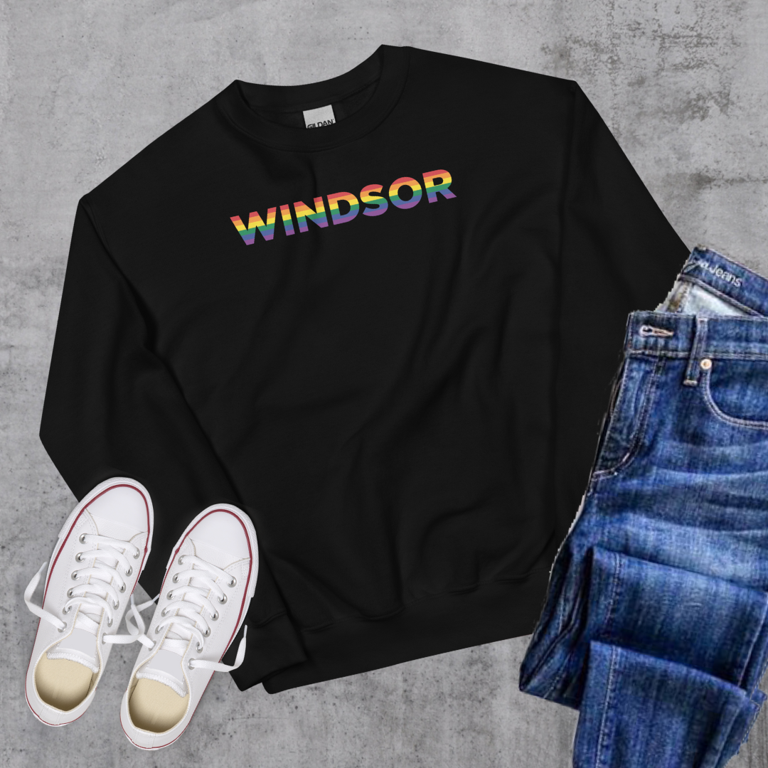 Windsor Pride Crewneck Black Canadian City Apparel