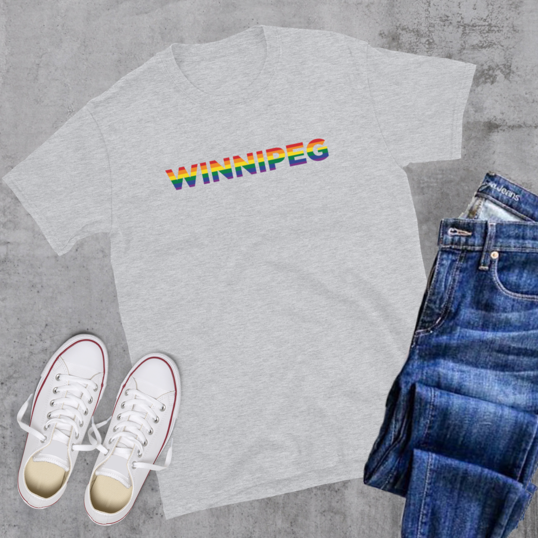 Winnipeg Pride Tee Sport Grey Canadian City Apparel