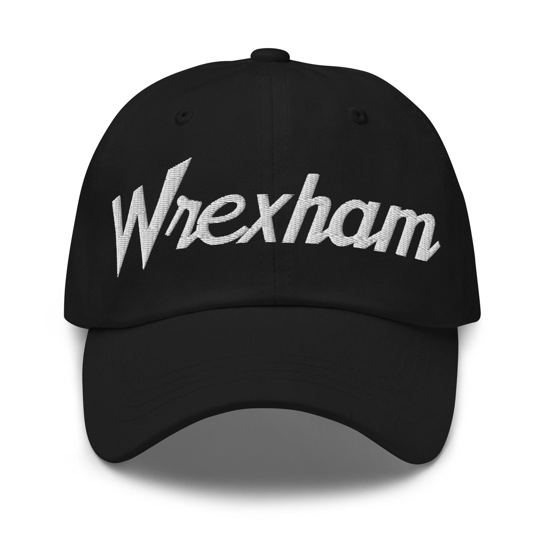 Wrexham Vintage Sports Script Dad Hat Black Capital Crowns Dad Hats Funny