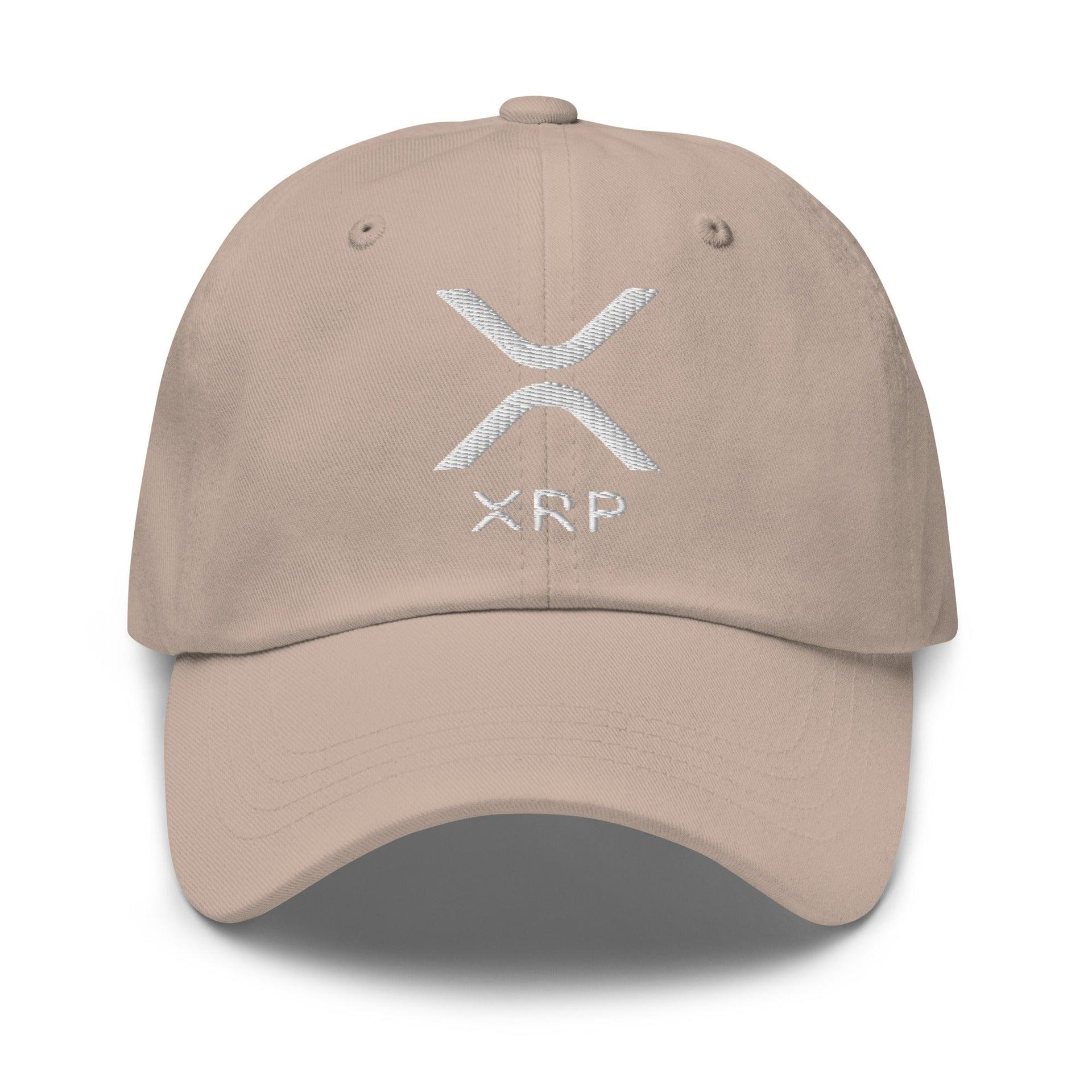 XRP Ripple Embroidered Dad Hat Stone Capital Crowns Crypto Dad Hats