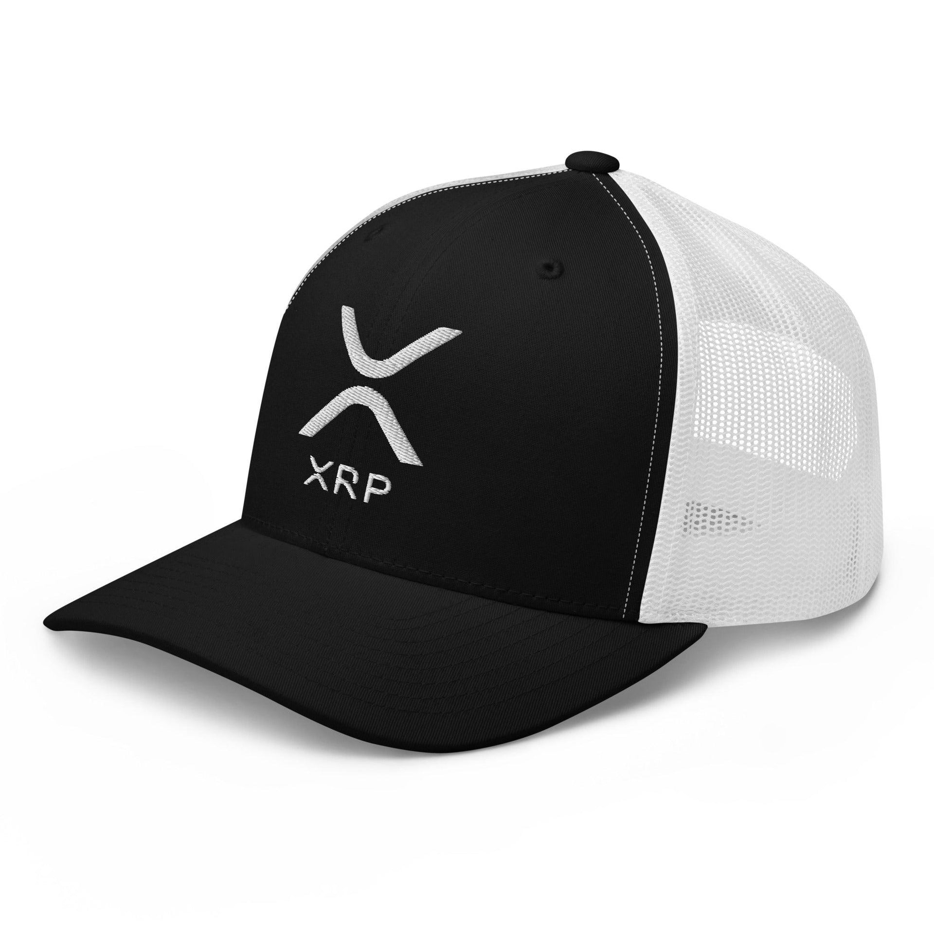 XRP Ripple Embroidered Mesh Trucker Hat Capital Crowns Crypto Trucker Hats