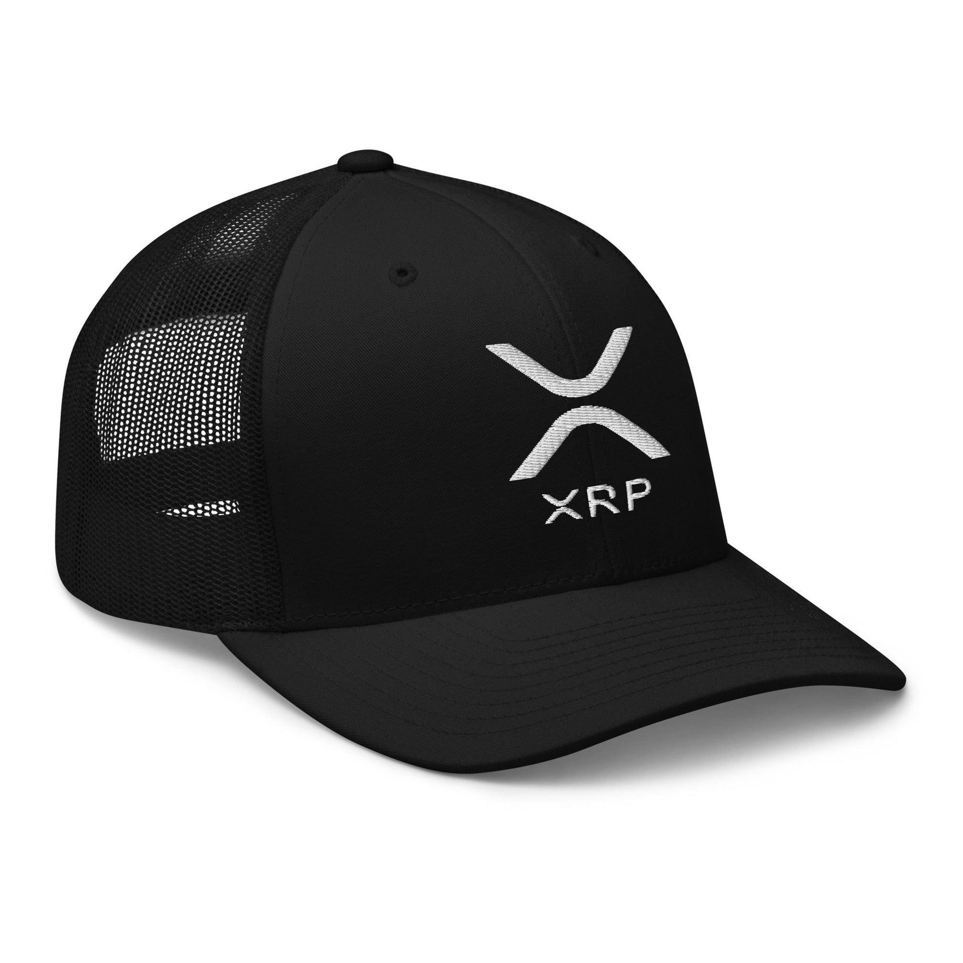XRP Ripple Embroidered Mesh Trucker Hat Capital Crowns Crypto Trucker Hats
