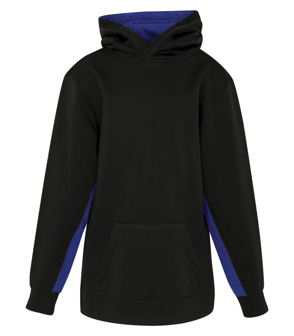 ATC Y2011, Game Day Fleece Colour Block Youth Hoodie, Black/True Royal