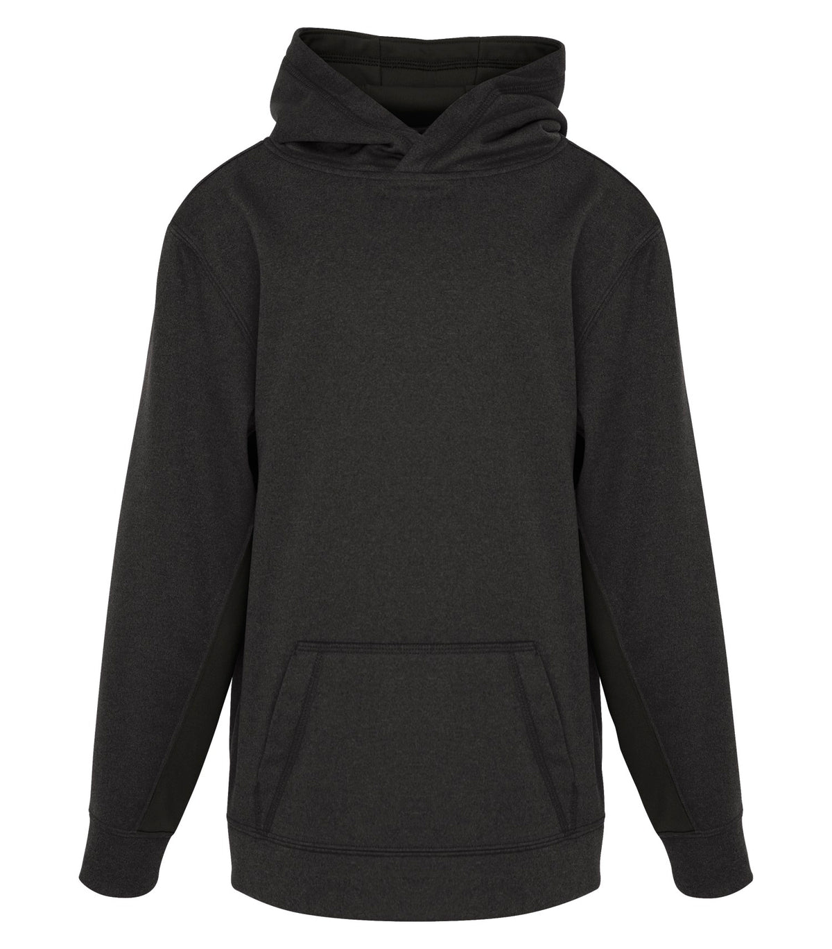 ATC Y2011, Game Day Fleece Colour Block Youth Hoodie, Charcoal/Black