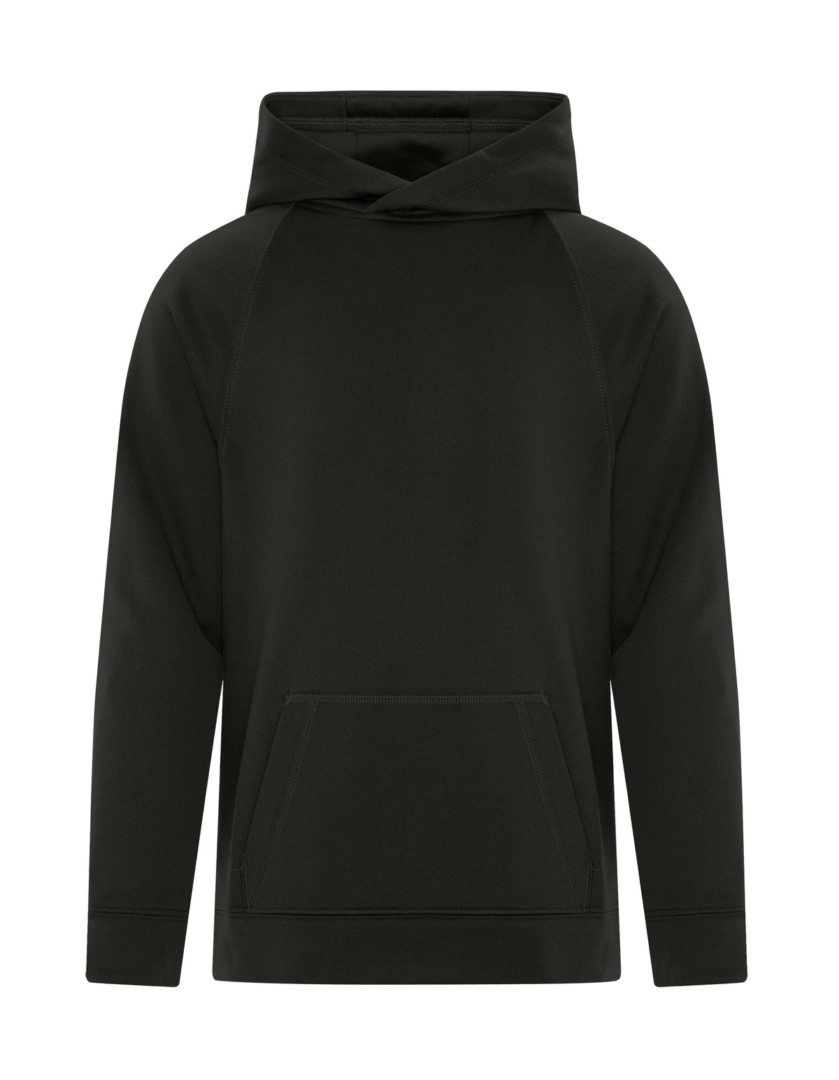 ATC Y2037, Game Day Fleece Two Tone Youth Hoodie, Black/Black