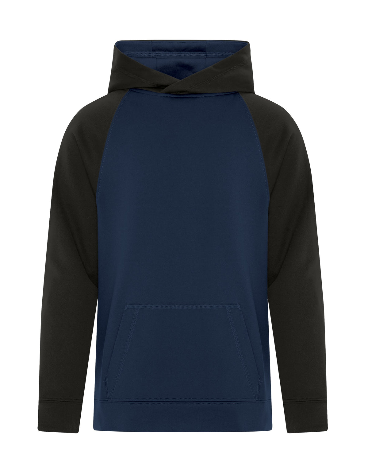 ATC Y2037, Game Day Fleece Two Tone Youth Hoodie, True Navy/Black