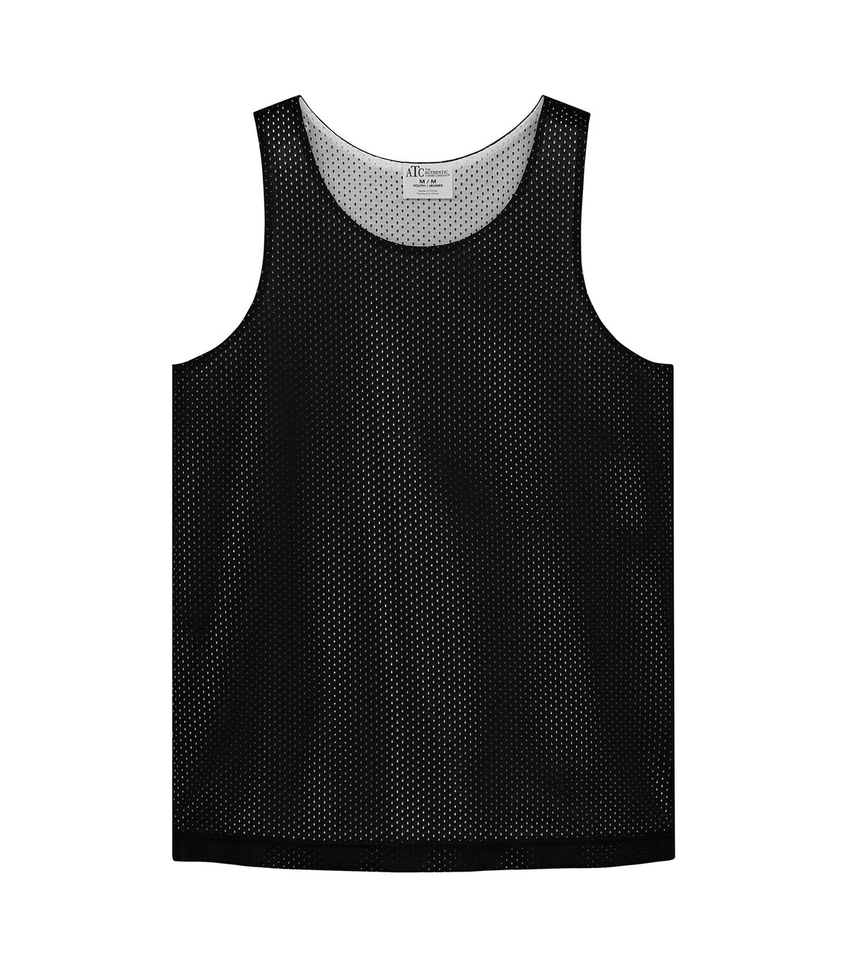 ATC Y3535, Pro Club Reversible Mesh Youth Tank Top, Black/White