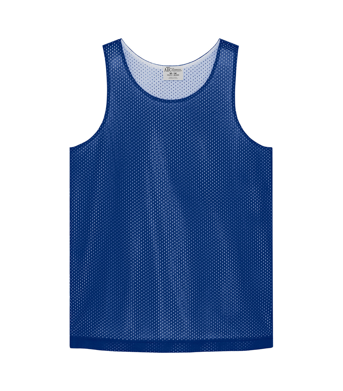 ATC Y3535, Pro Club Reversible Mesh Youth Tank Top, True Royal/White