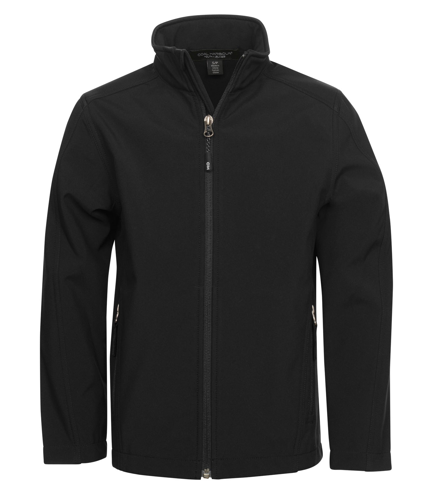 CoalHarbour - COAL HARBOUR® EVERYDAY WATER REPELLENT SOFT SHELL YOUTH JACKET. - Y7603 Black CoalHarbour Y7603