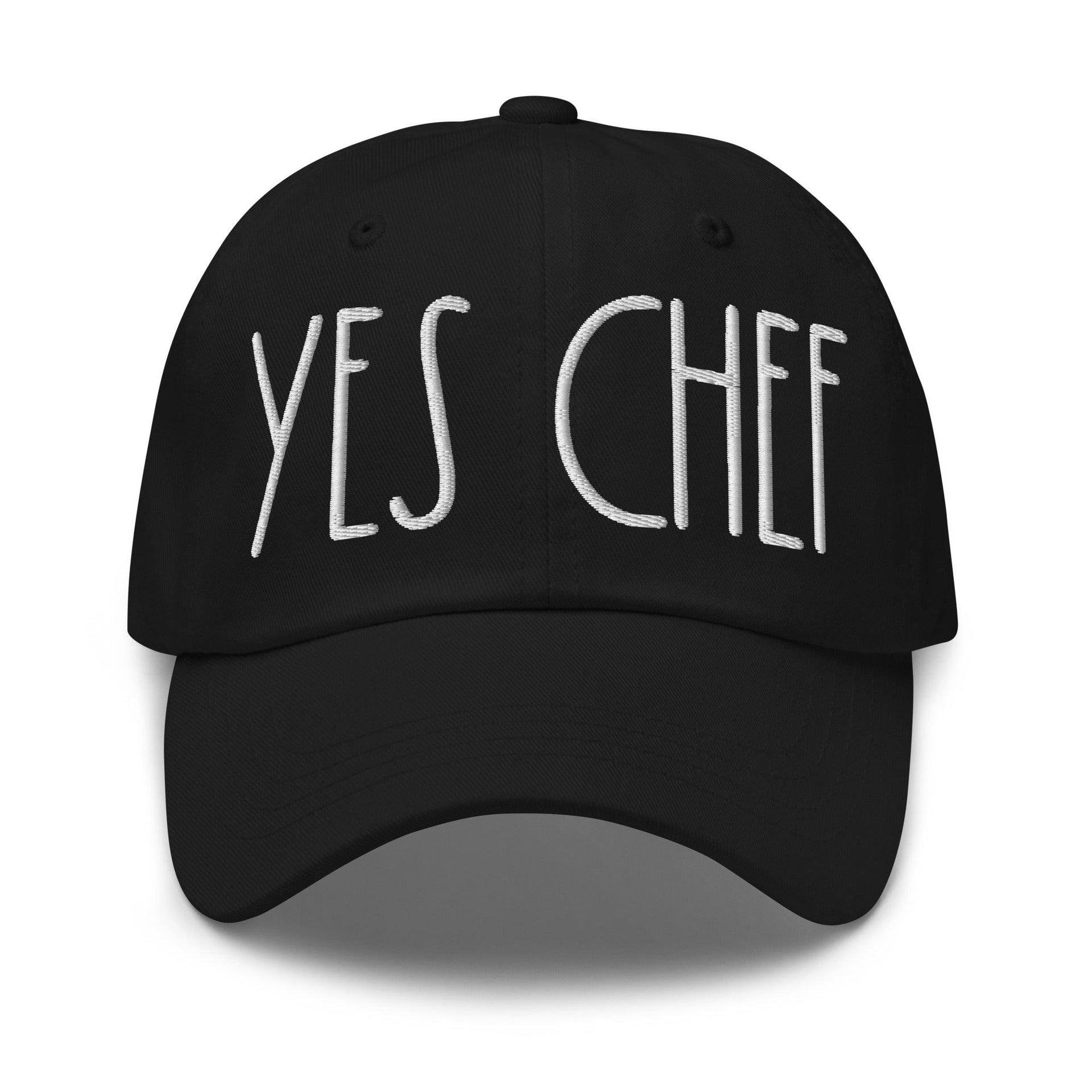 Yes Chef Dad Hat Black Capital Crowns Dad Hats Funny