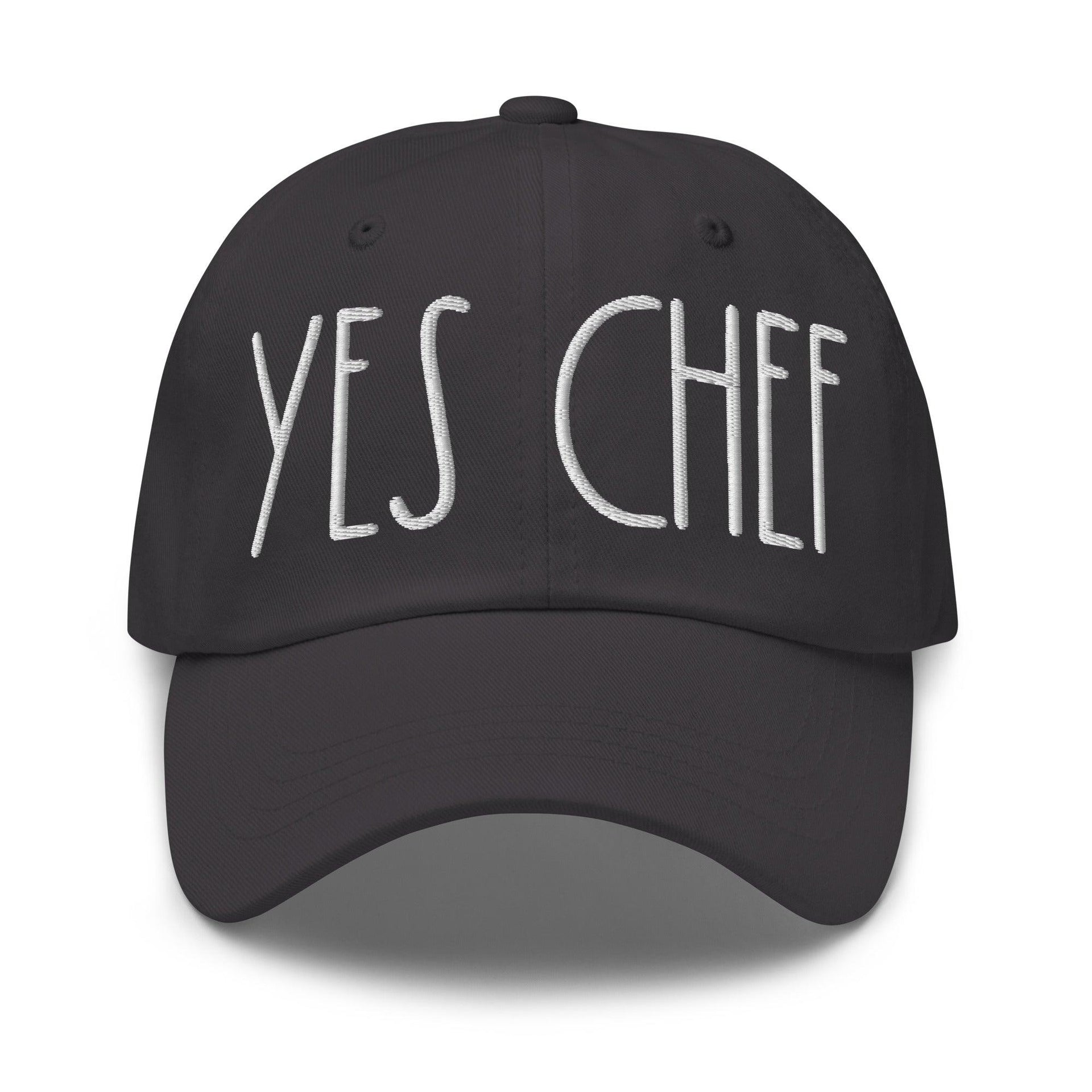 Yes Chef Dad Hat Dark Grey Capital Crowns Dad Hats Funny