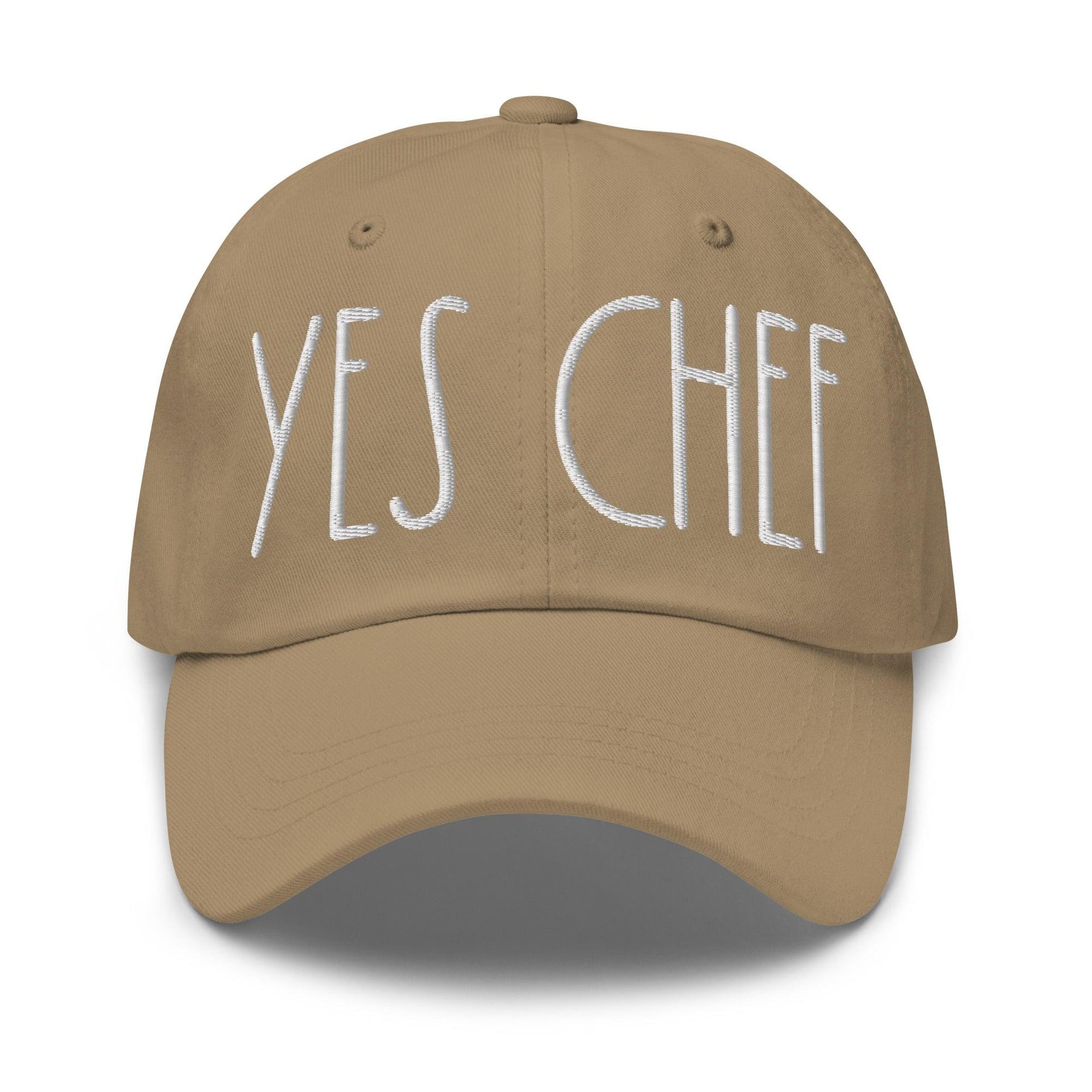 Yes Chef Dad Hat Khaki Capital Crowns Dad Hats Funny