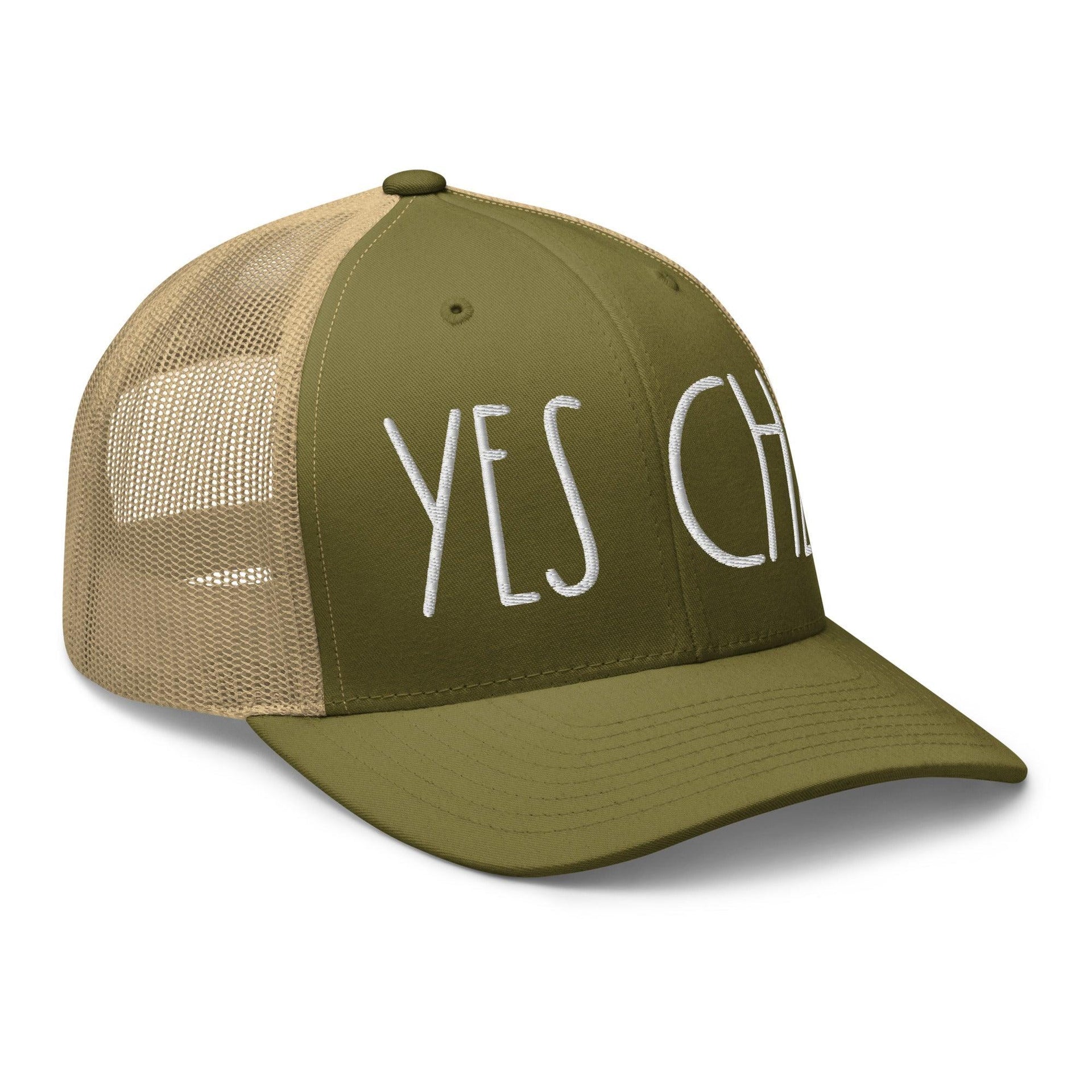 Yes Chef Retro Trucker Hat Capital Crowns Funny Trucker Hats