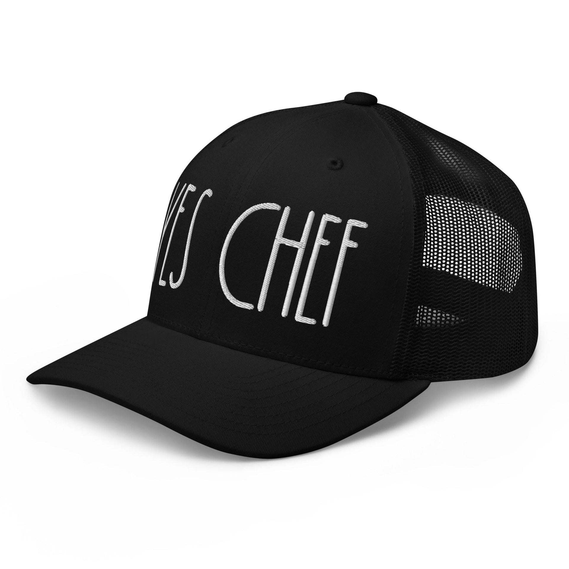 Yes Chef Retro Trucker Hat Capital Crowns Funny Trucker Hats